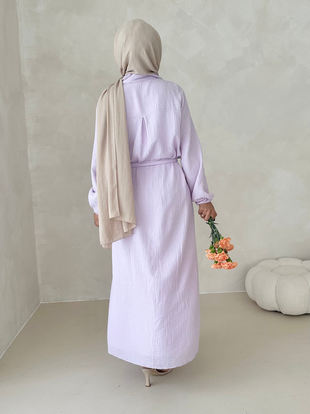 Robe en mousseline AVEC CEINTURE