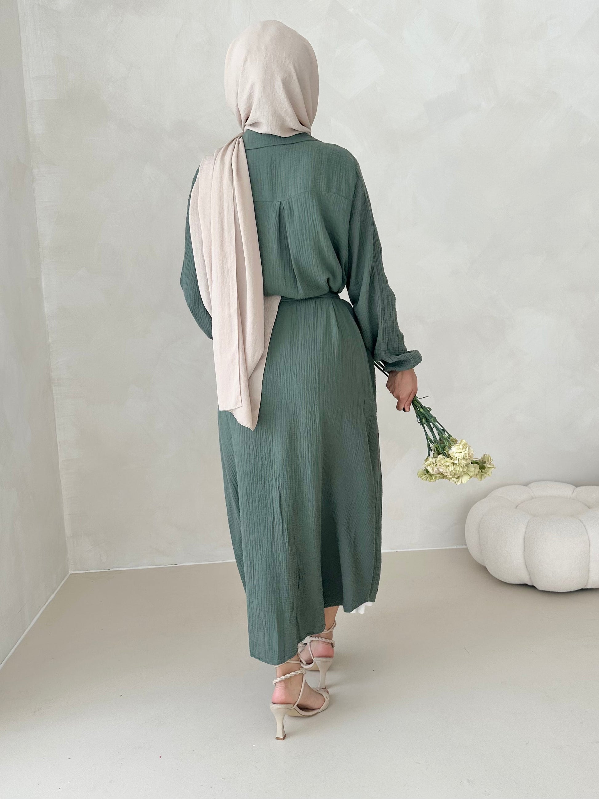 Robe en mousseline AVEC CEINTURE