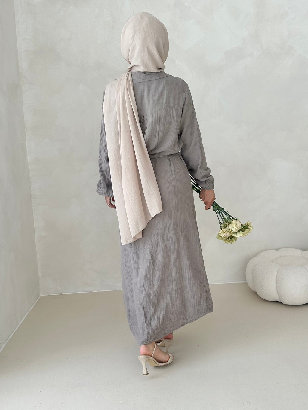 Robe en mousseline AVEC CEINTURE