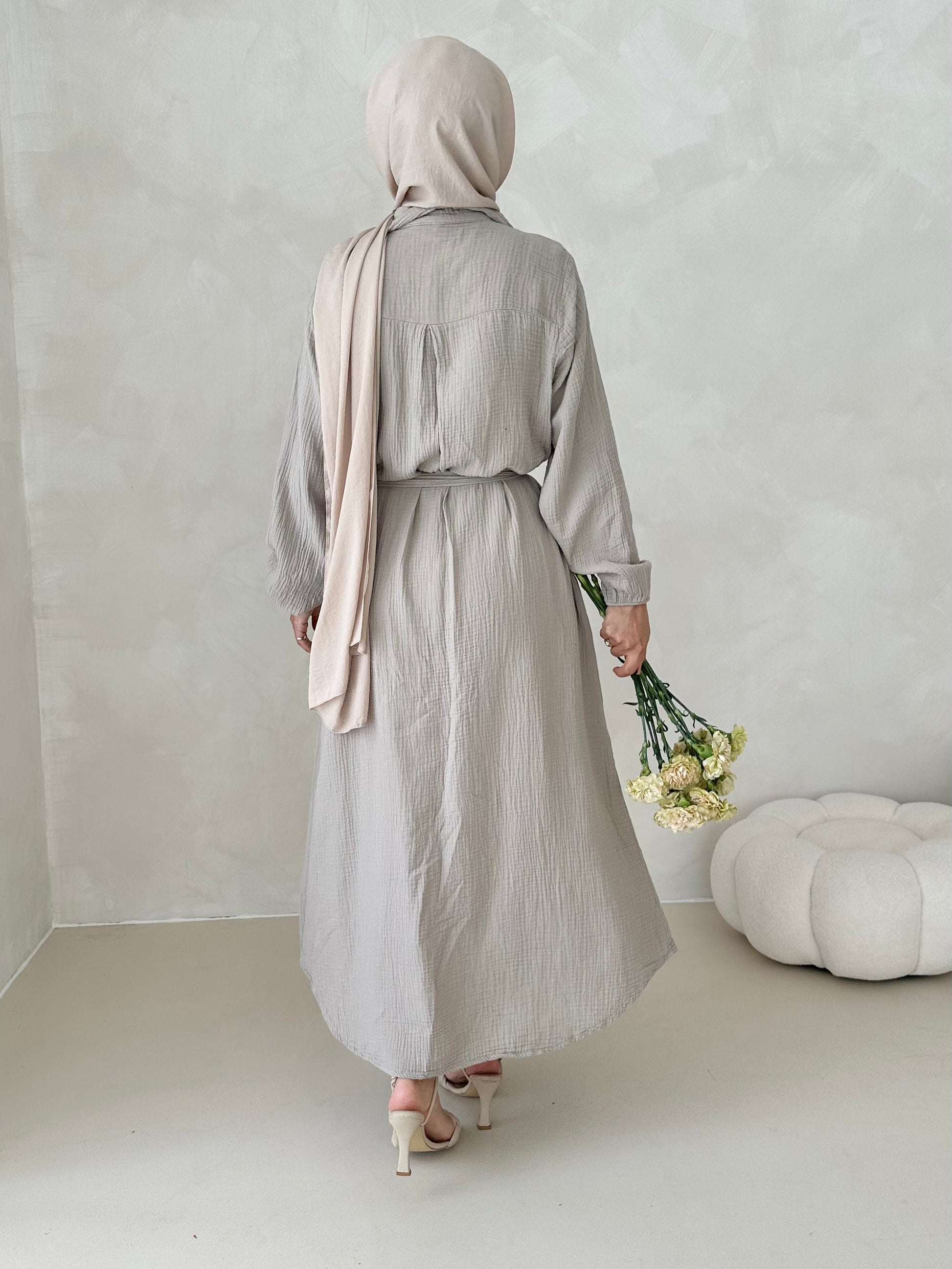 Robe en mousseline AVEC CEINTURE