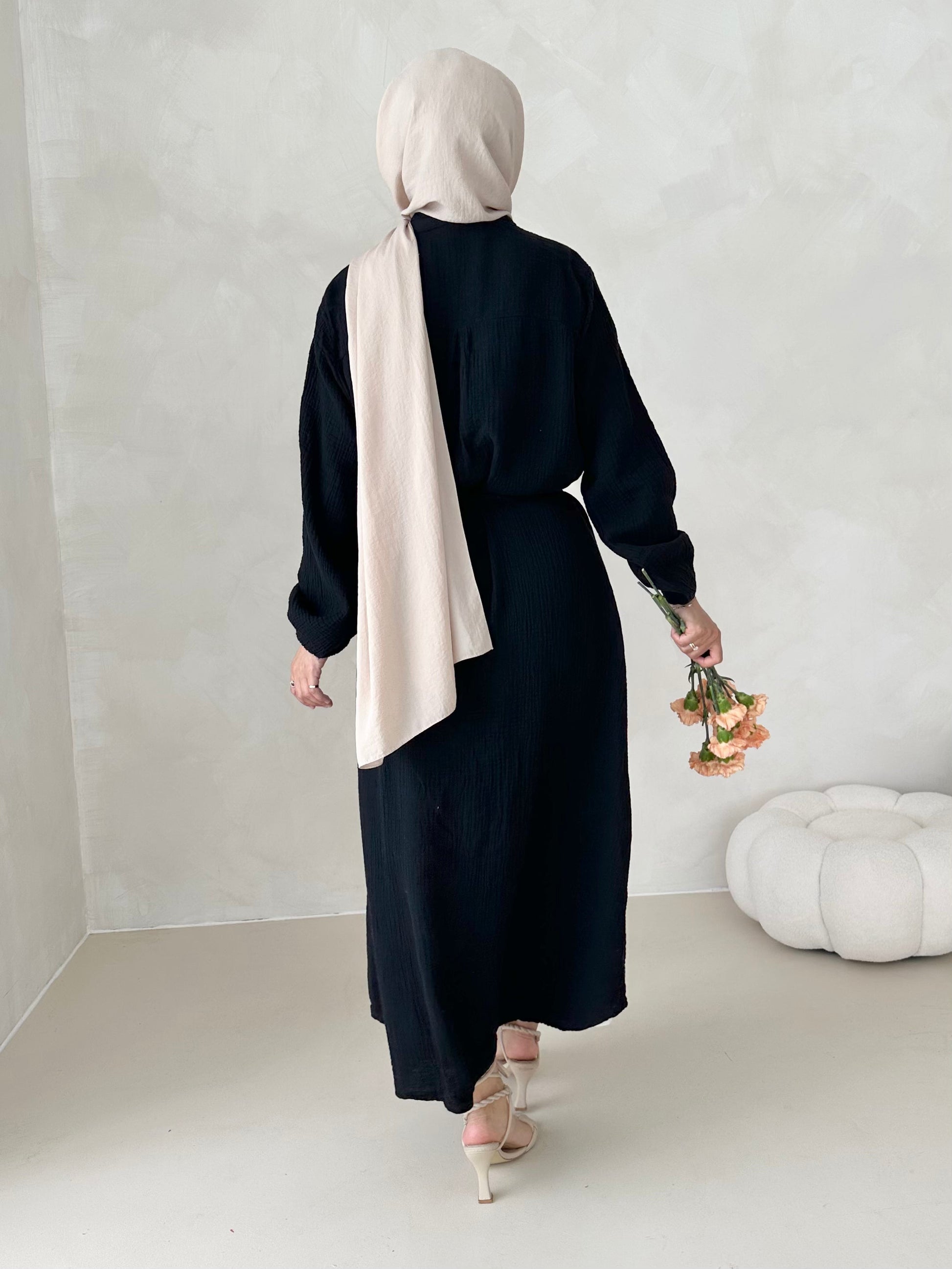 Robe en mousseline AVEC CEINTURE