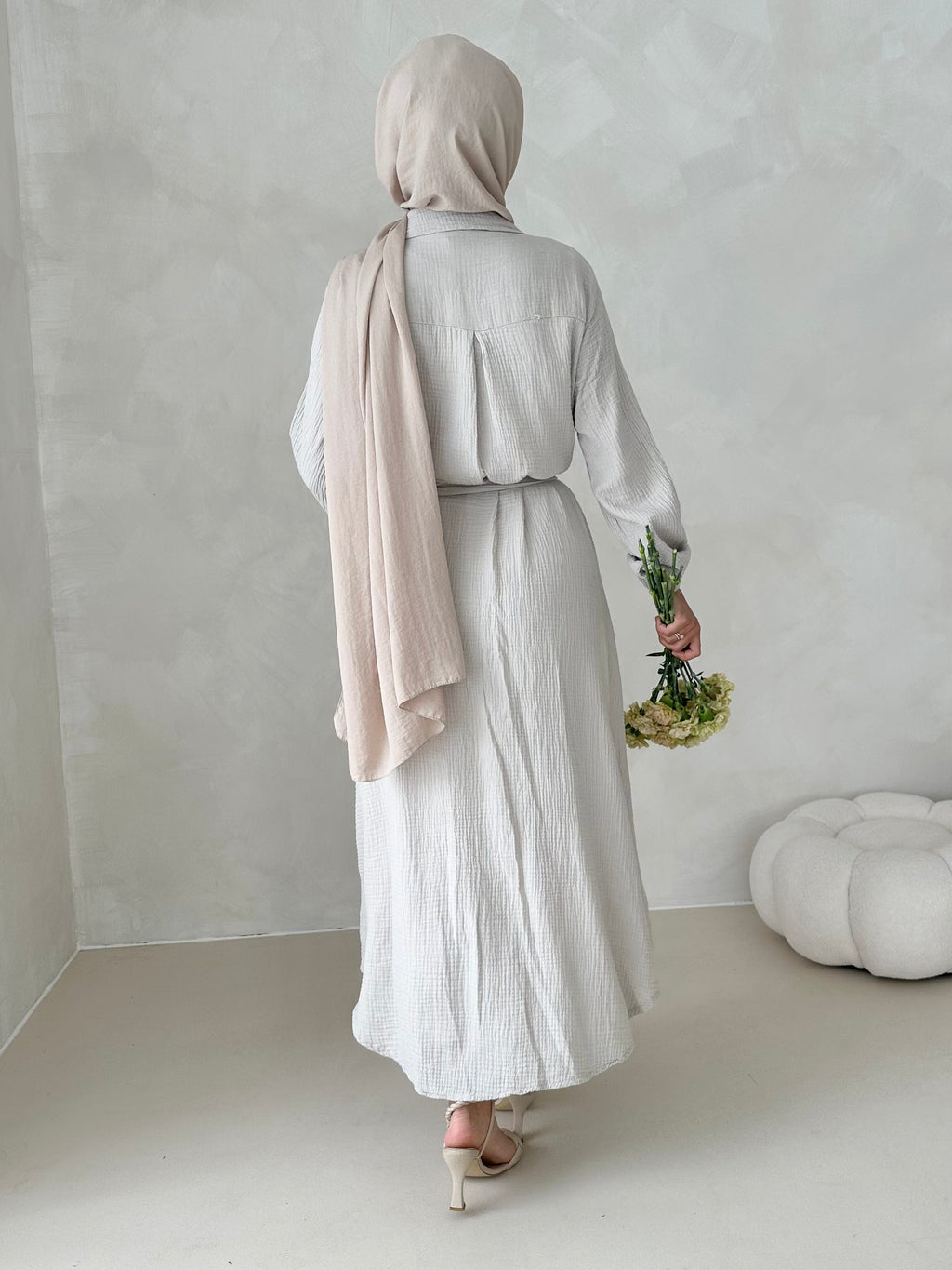 Robe en mousseline AVEC CEINTURE