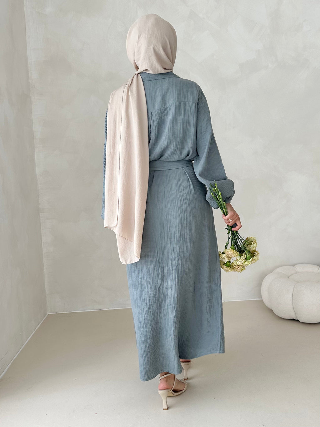 Robe en mousseline AVEC CEINTURE