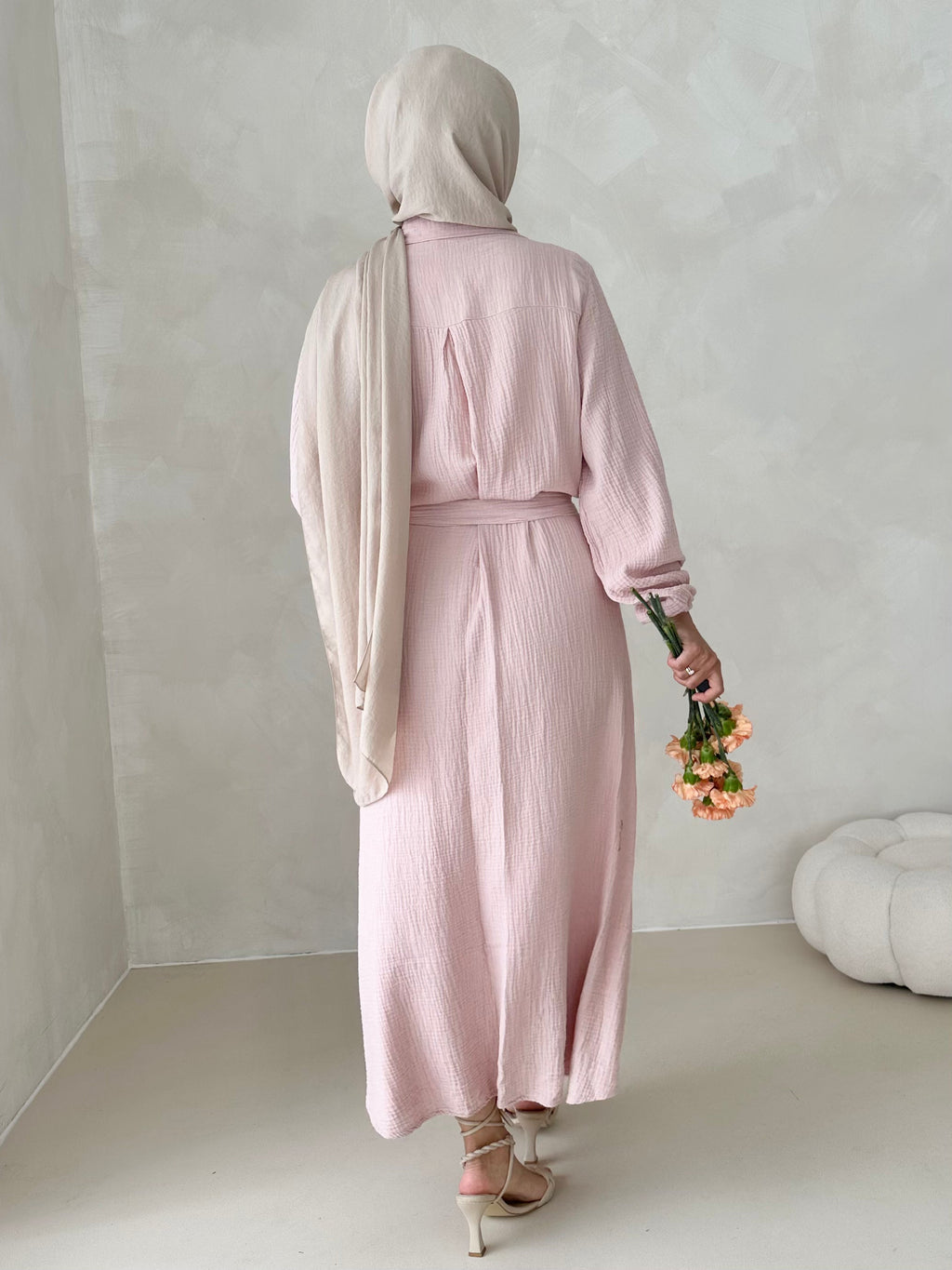 Robe en mousseline AVEC CEINTURE