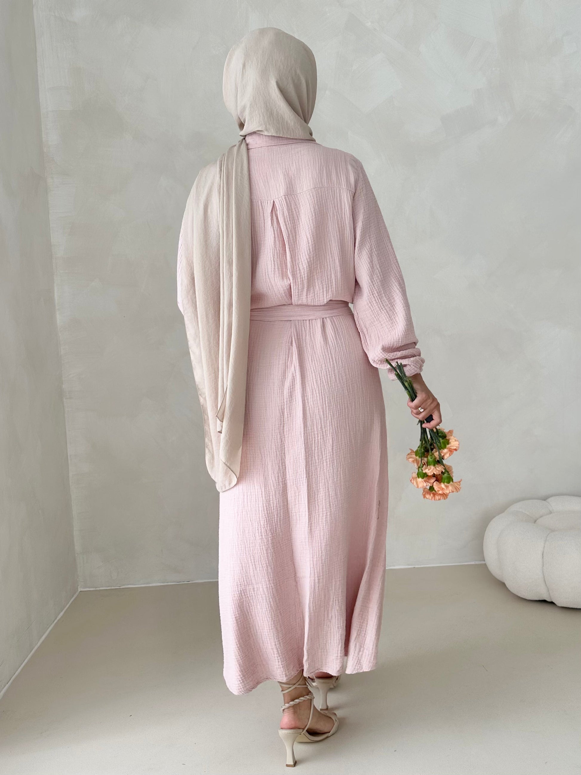 Robe en mousseline AVEC CEINTURE