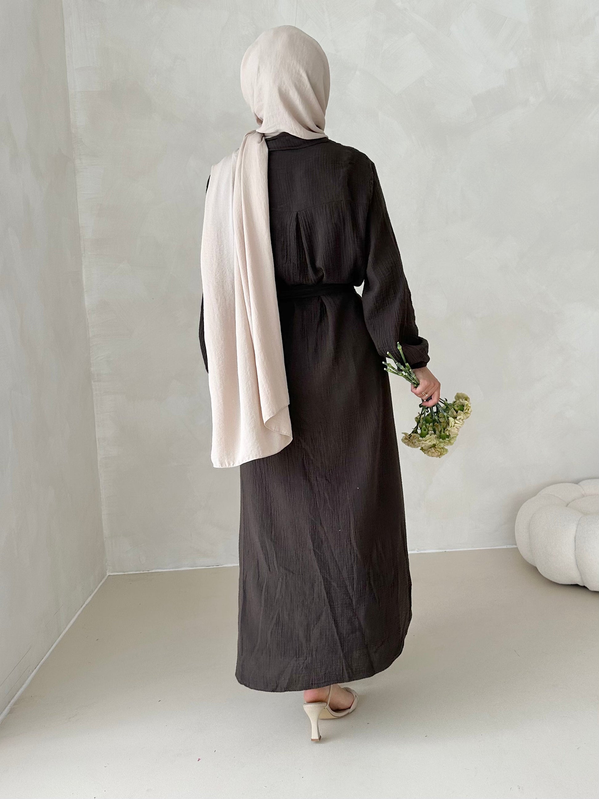 Robe en mousseline AVEC CEINTURE