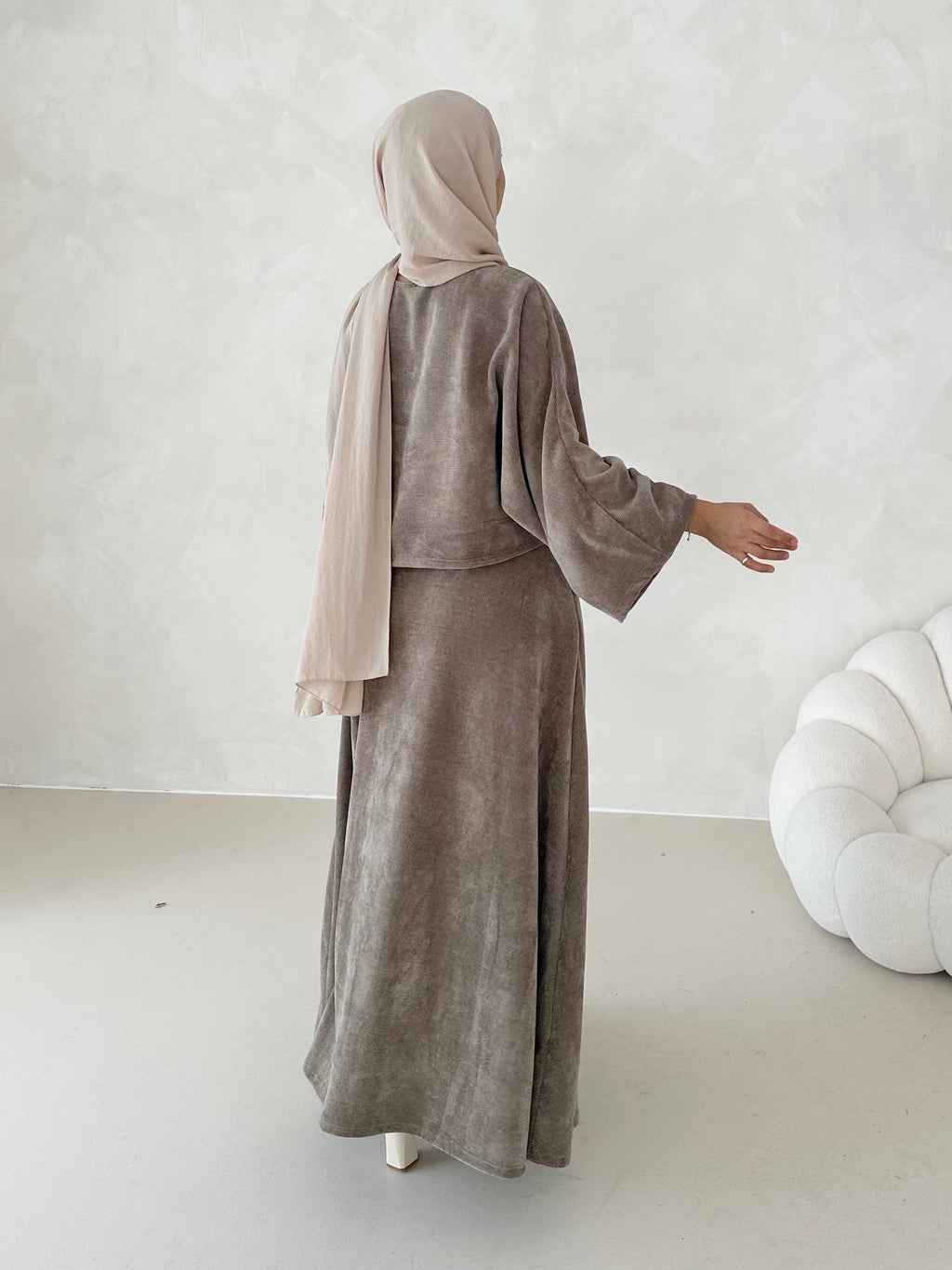 Costume deux pièces en velours côtelé