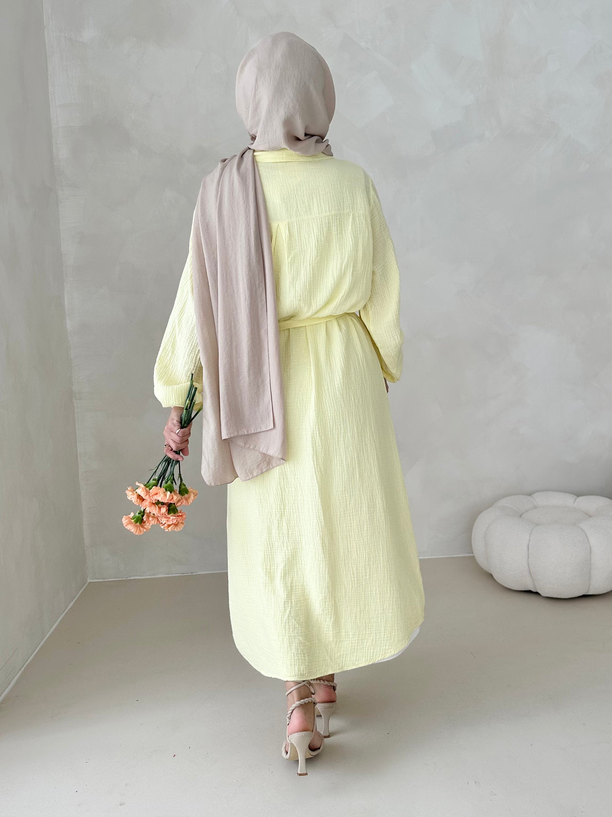 Robe en mousseline AVEC CEINTURE