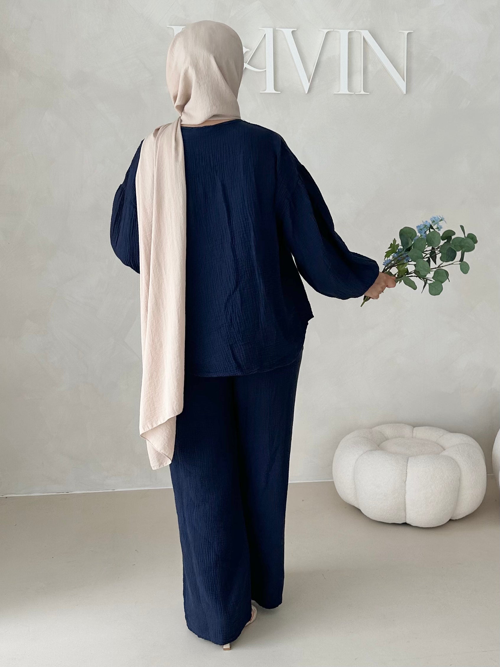 Costume deux pièces en mousseline À LACETS