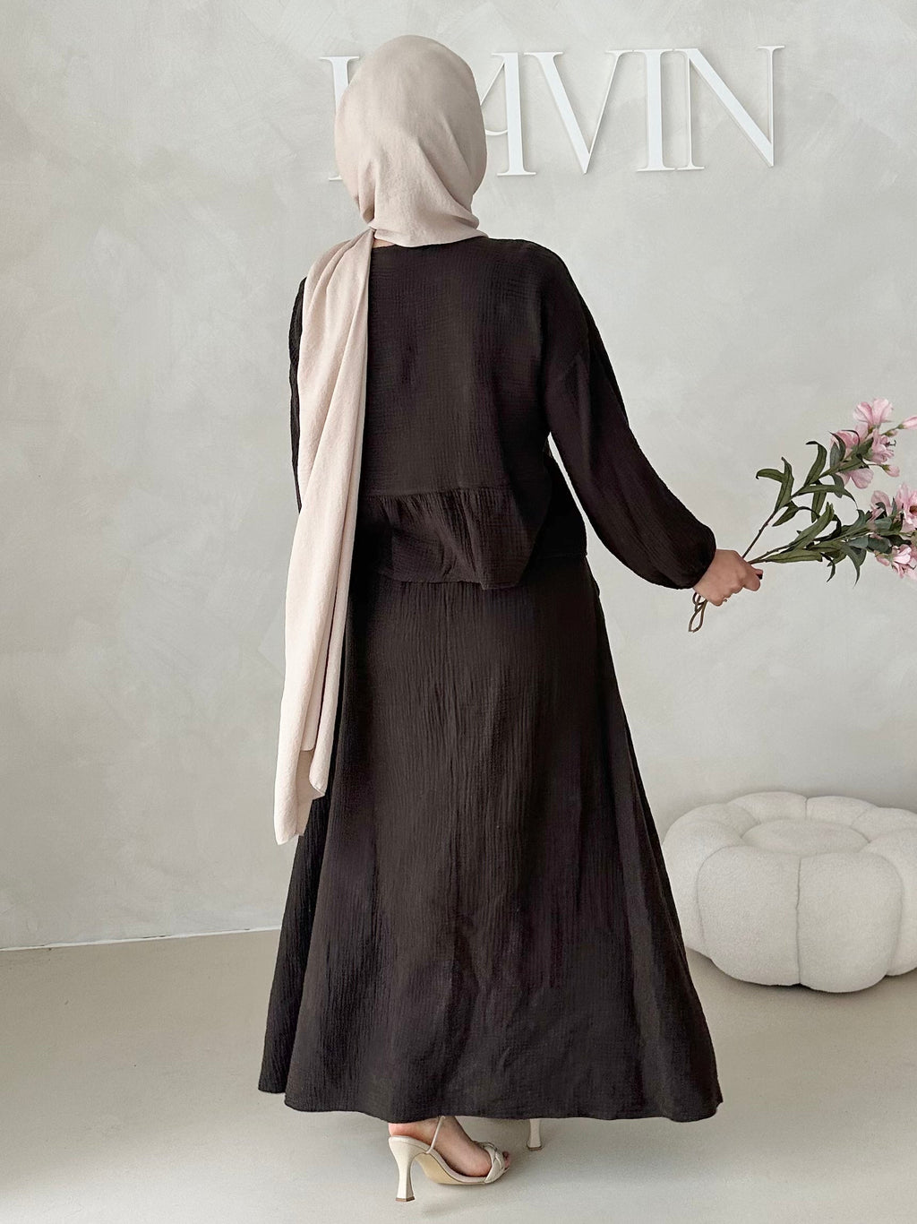 Costume deux pièces JUPE en mousseline AVEC LACETS