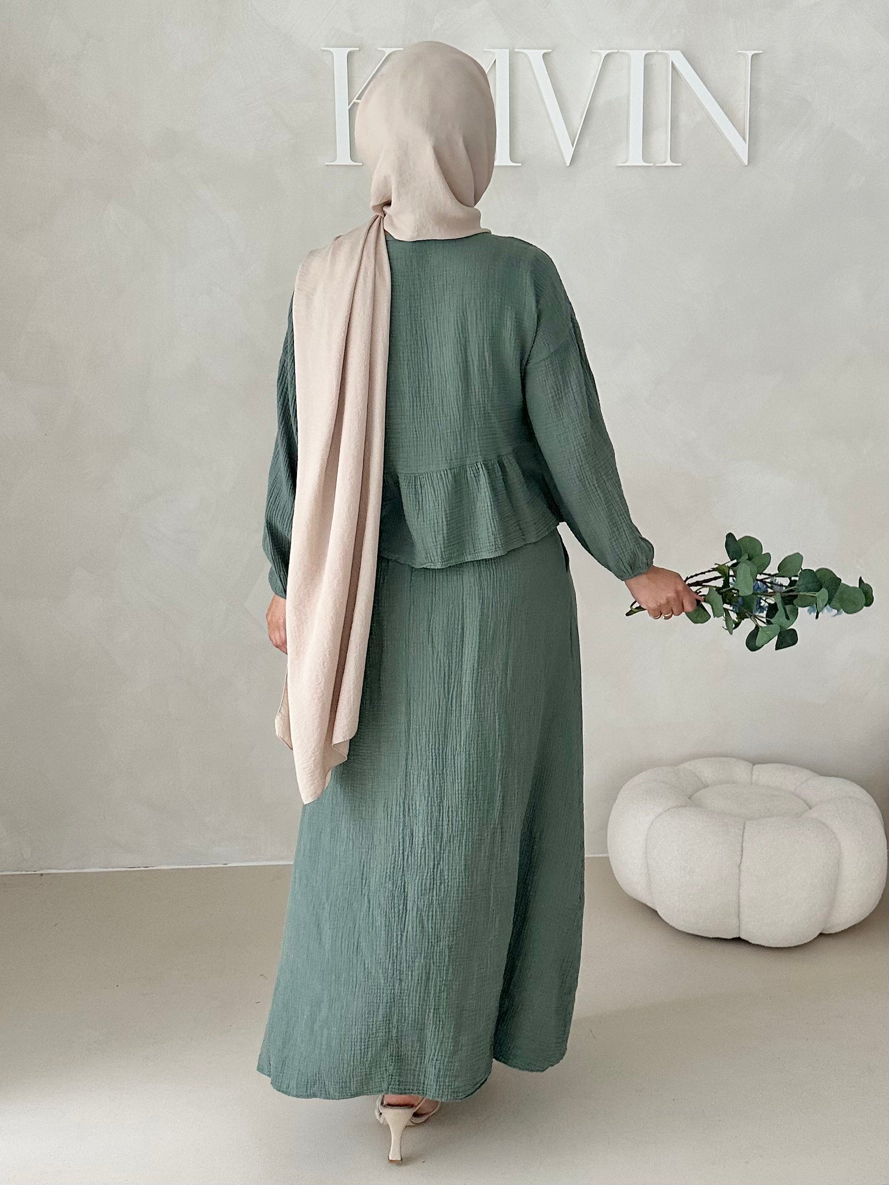 Costume deux pièces JUPE en mousseline AVEC LACETS