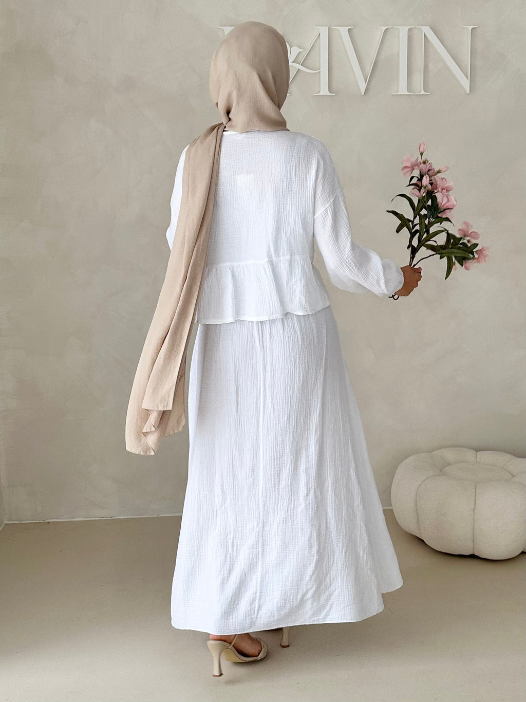 Costume deux pièces JUPE en mousseline AVEC LACETS