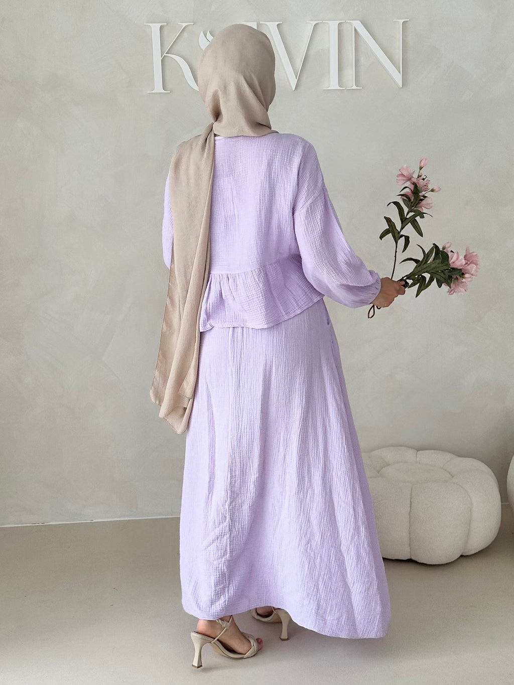 Costume deux pièces JUPE en mousseline AVEC LACETS