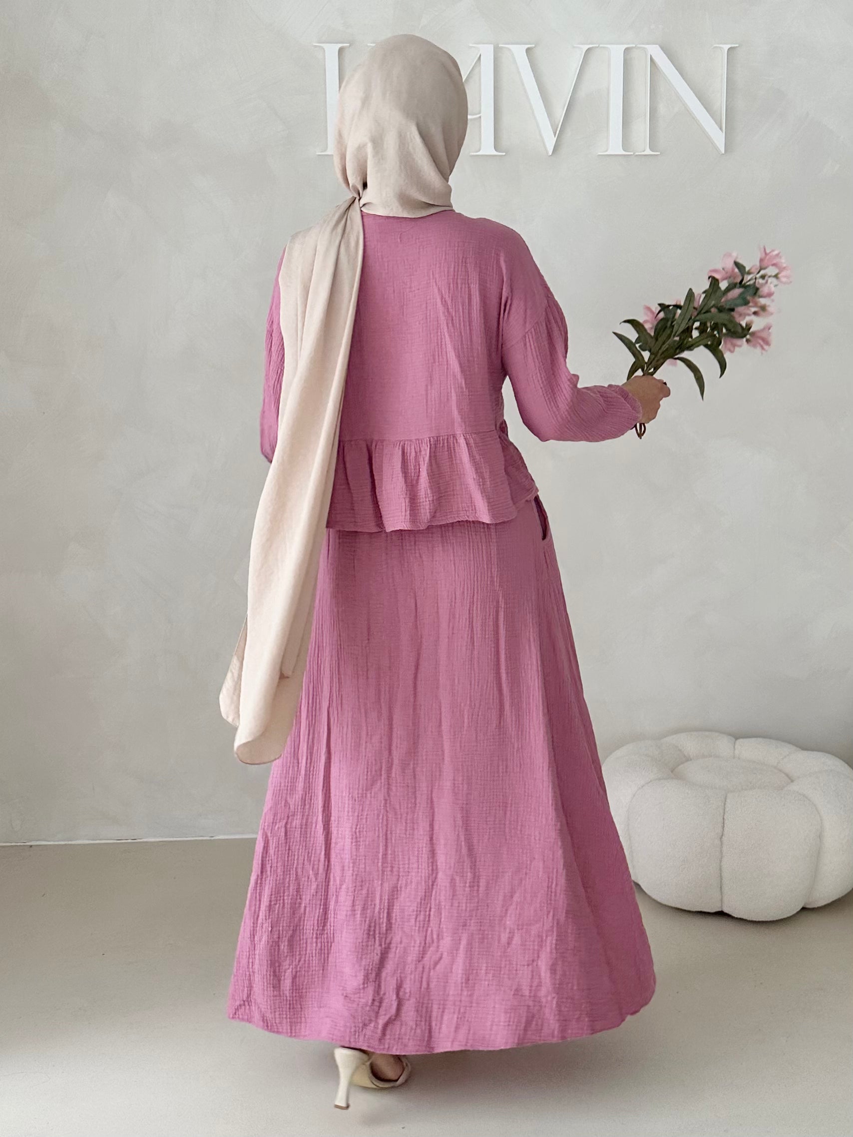 Costume deux pièces JUPE en mousseline AVEC LACETS