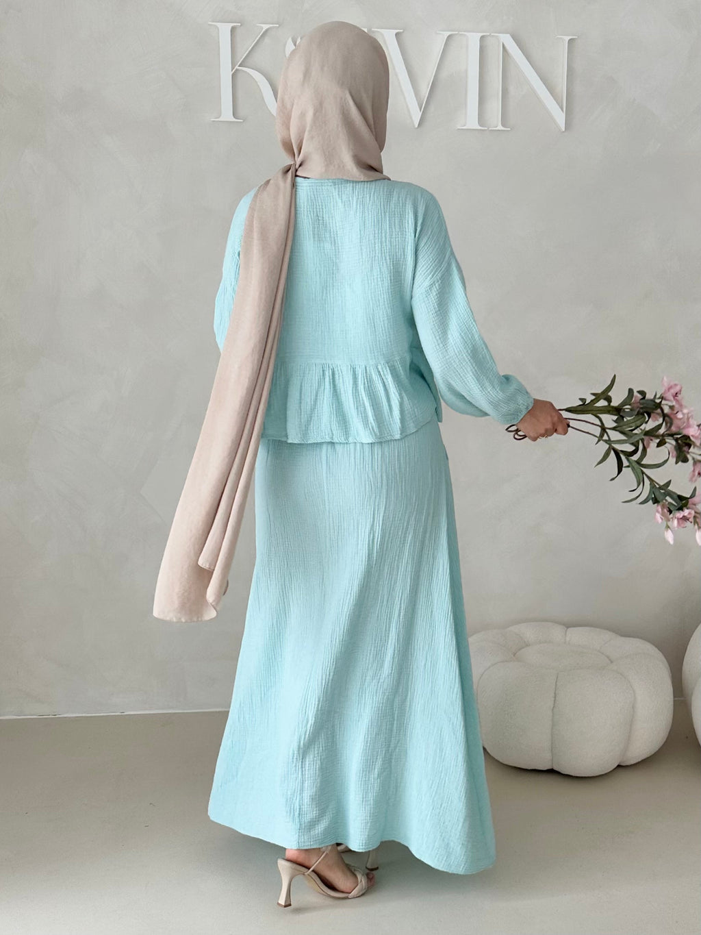 Costume deux pièces JUPE en mousseline AVEC LACETS