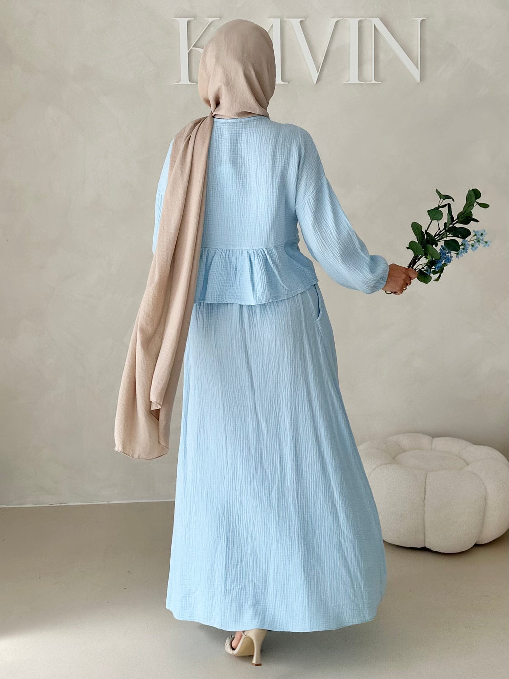 Costume deux pièces JUPE en mousseline AVEC LACETS