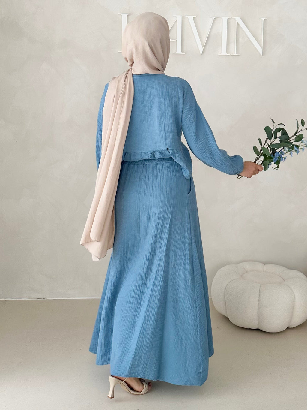 Costume deux pièces JUPE en mousseline AVEC LACETS