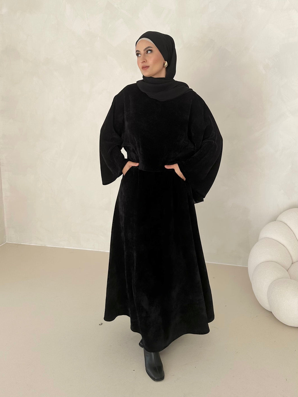 Costume deux pièces en velours côtelé