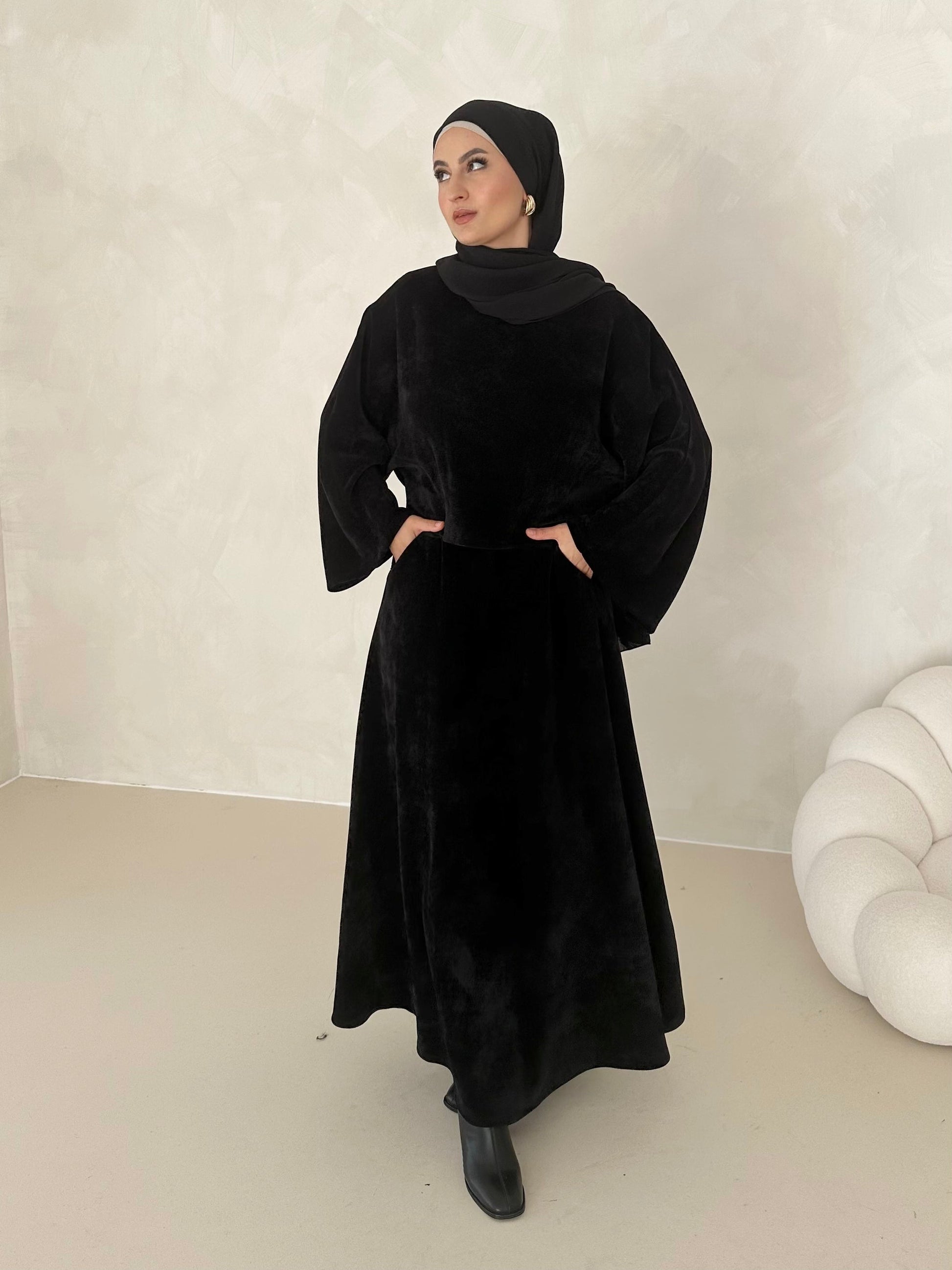 Costume deux pièces en velours côtelé