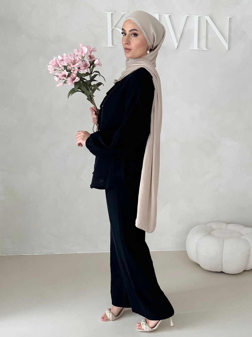 Costume deux pièces en mousseline À LACETS