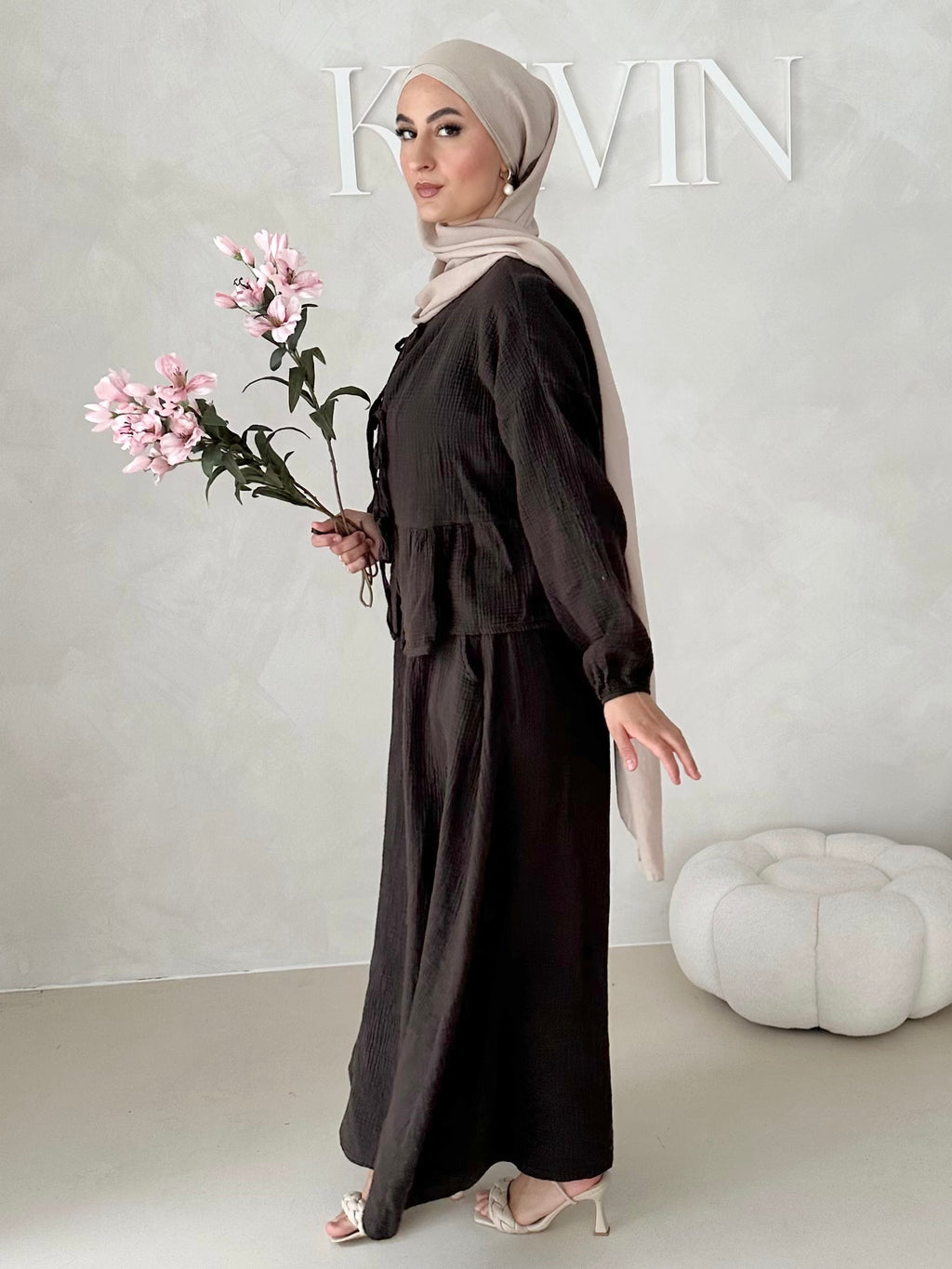 Costume deux pièces JUPE en mousseline AVEC LACETS