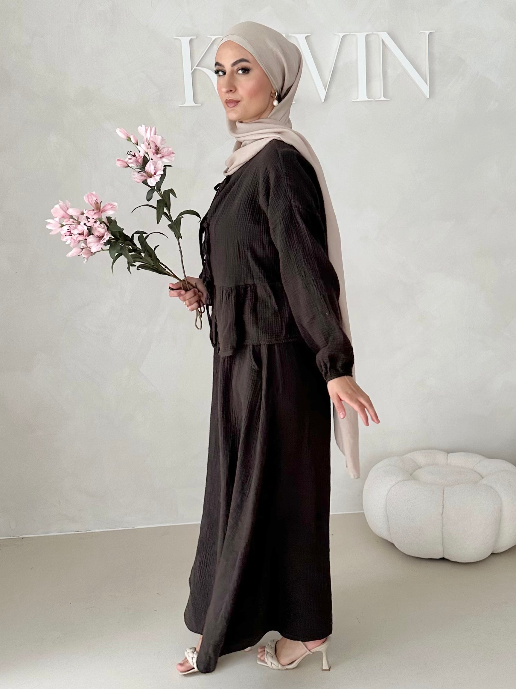 Costume deux pièces JUPE en mousseline AVEC LACETS