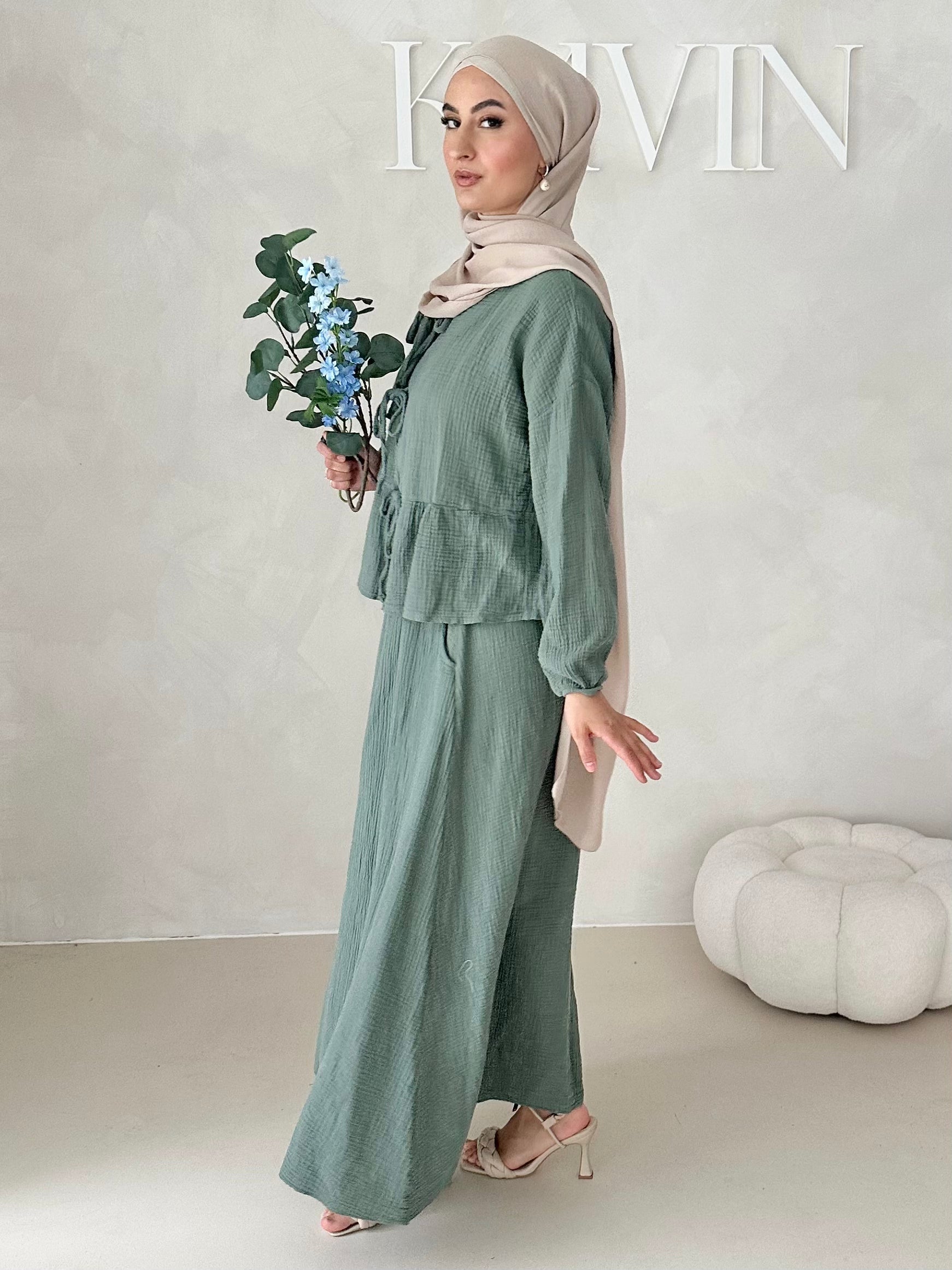 Costume deux pièces JUPE en mousseline AVEC LACETS