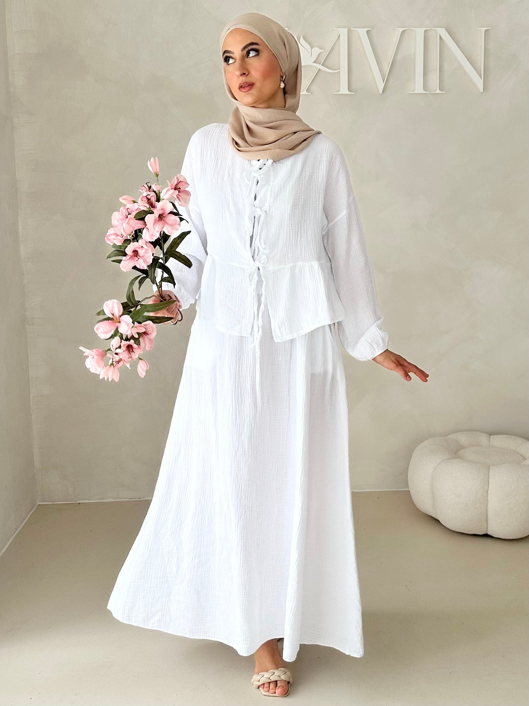 Costume deux pièces JUPE en mousseline AVEC LACETS