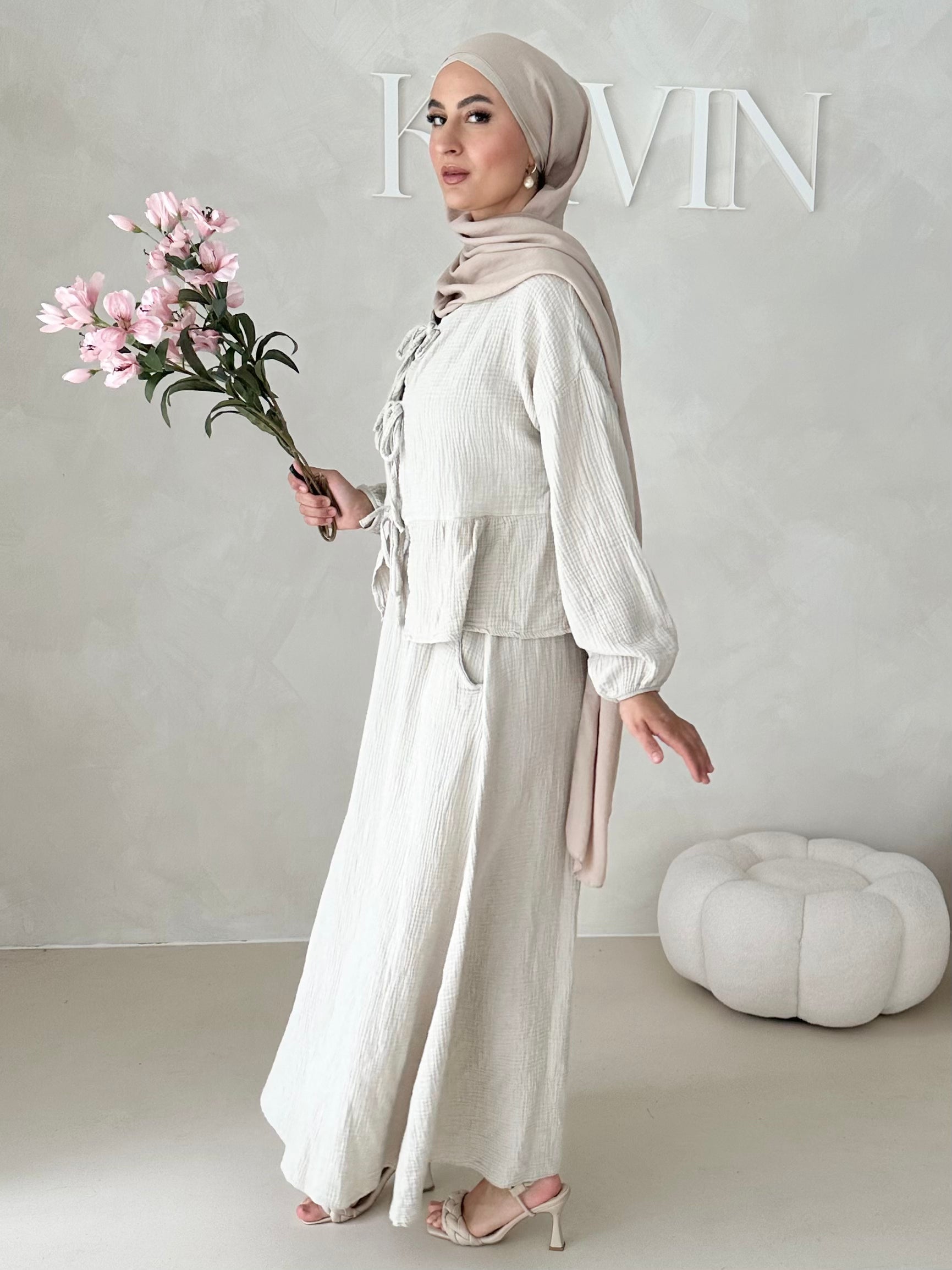 Costume deux pièces JUPE en mousseline AVEC LACETS