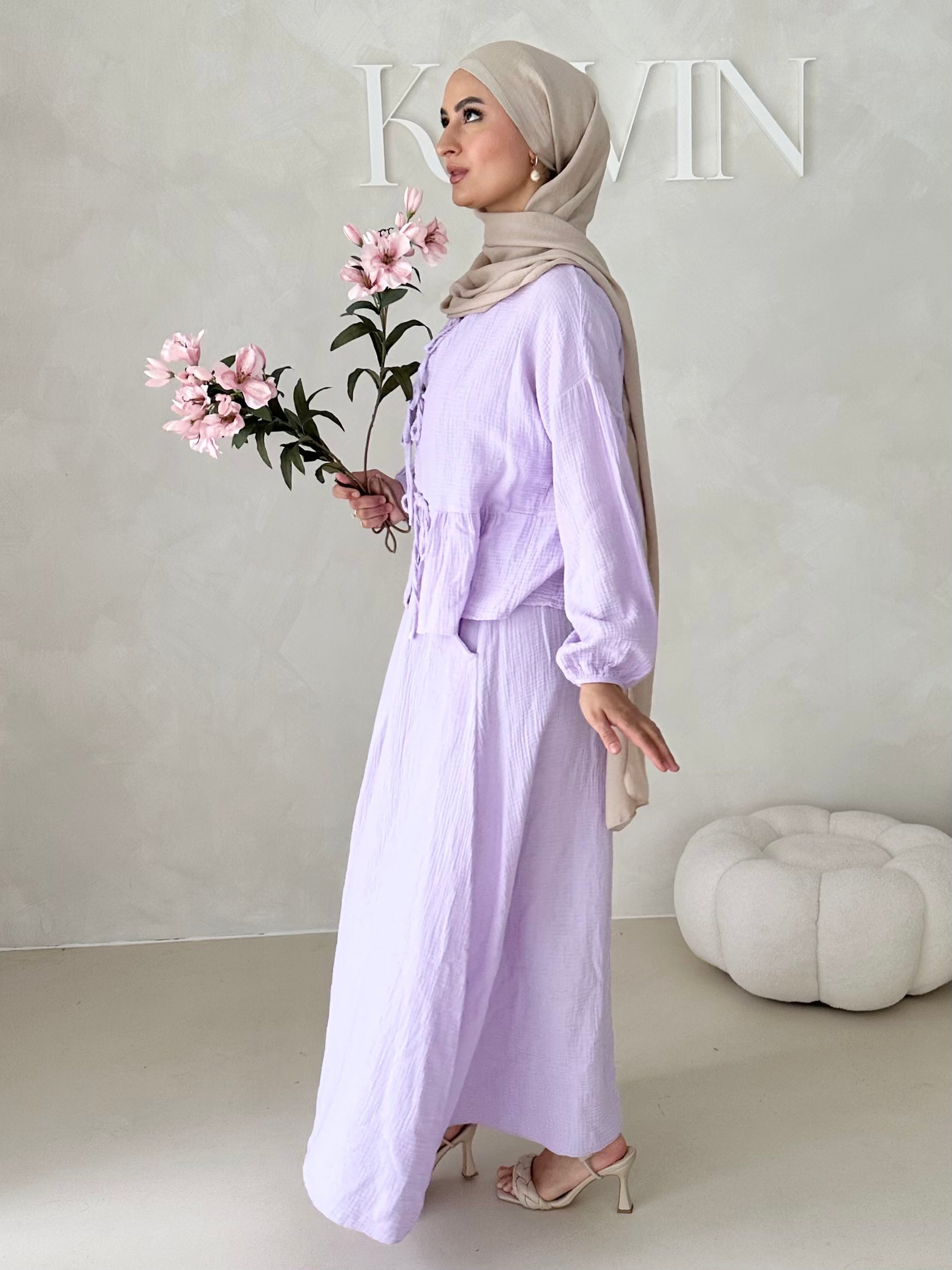 Costume deux pièces JUPE en mousseline AVEC LACETS