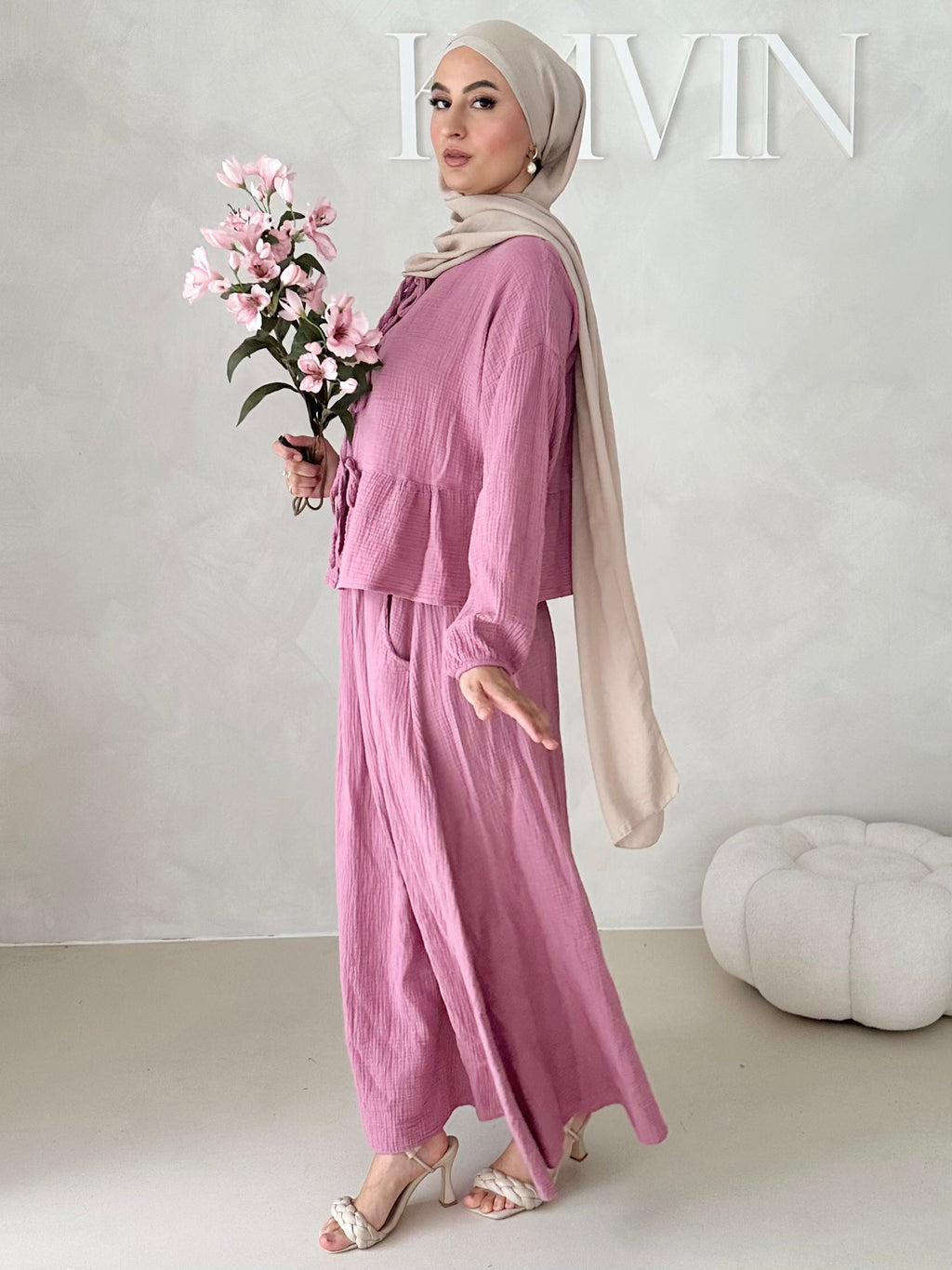 Costume deux pièces JUPE en mousseline AVEC LACETS