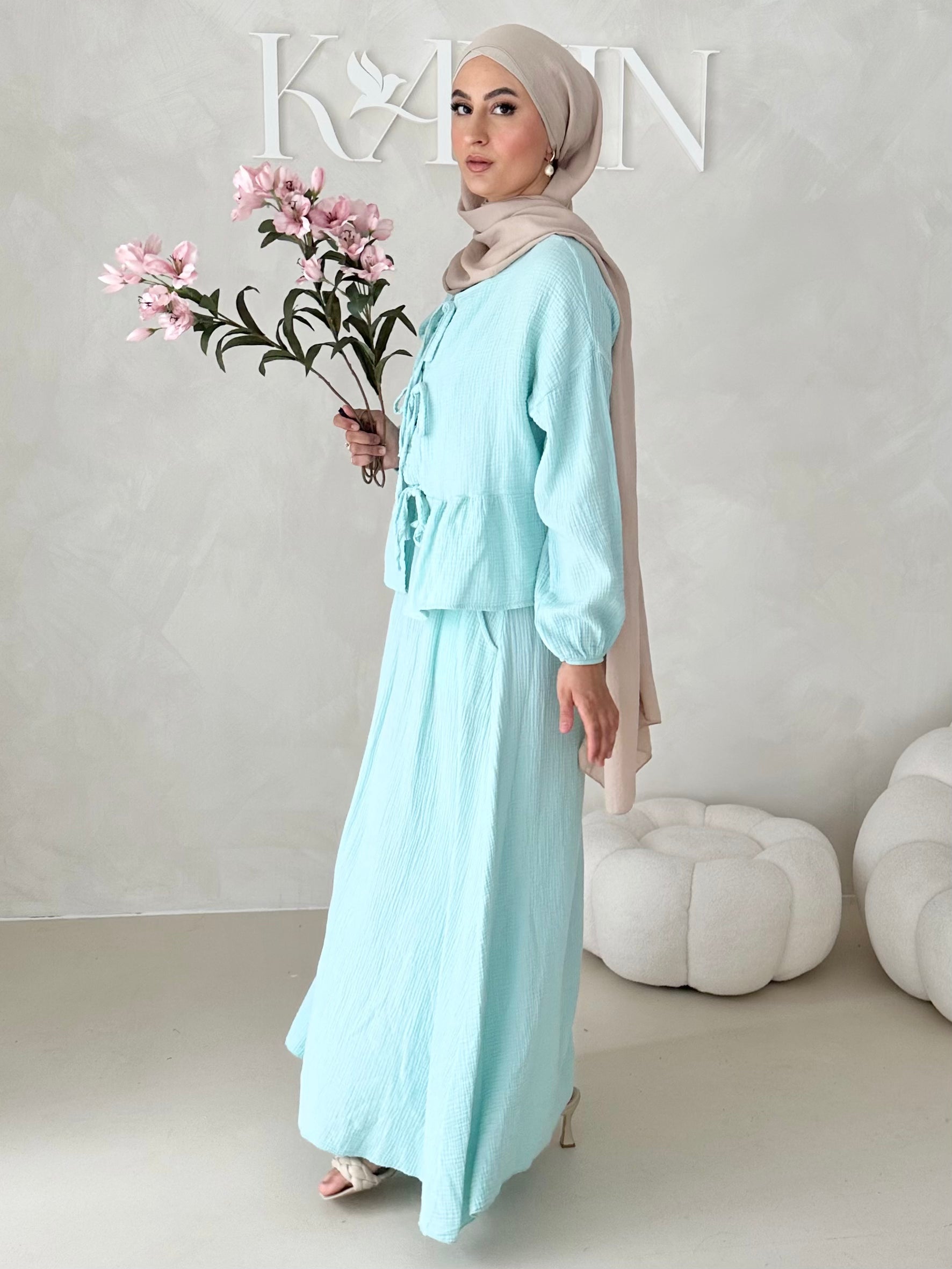 Costume deux pièces JUPE en mousseline AVEC LACETS