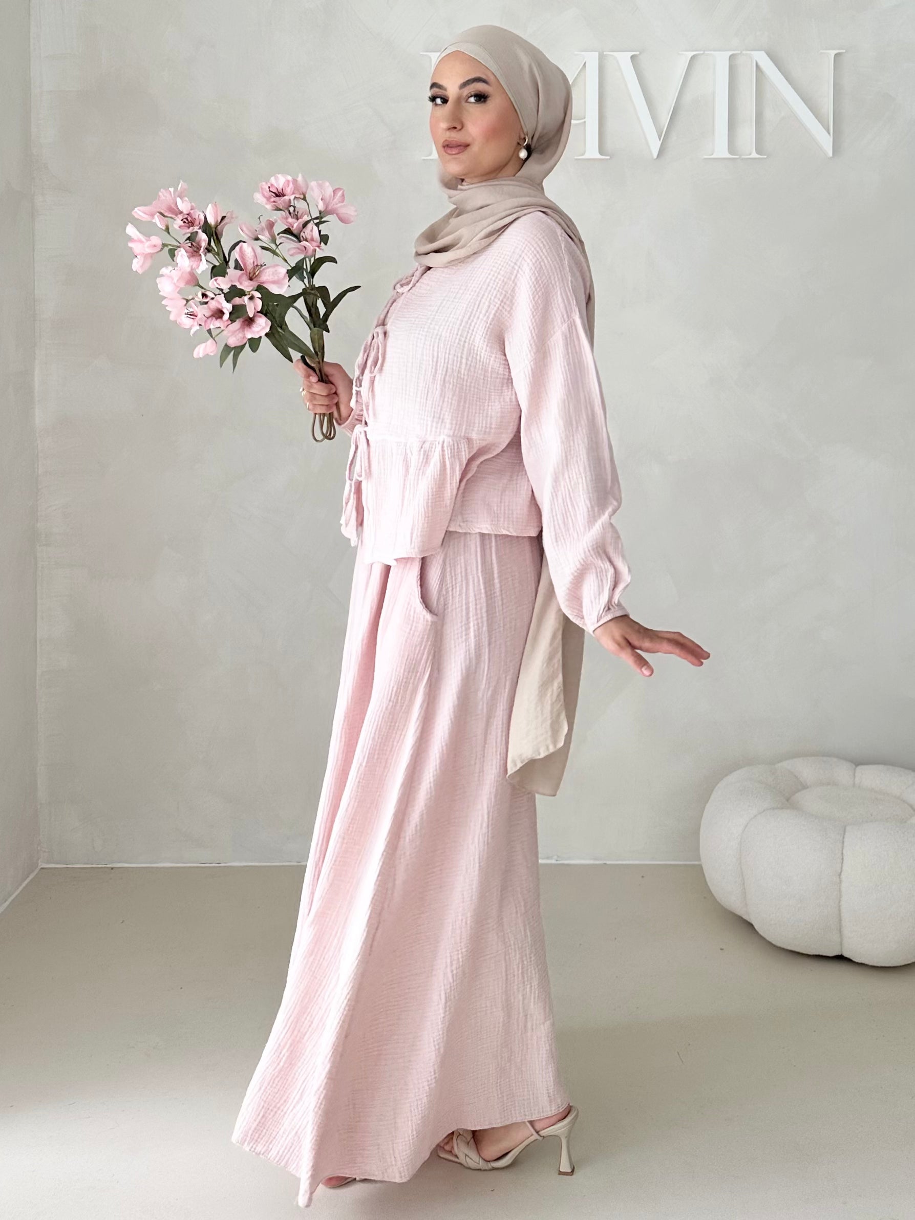 Costume deux pièces JUPE en mousseline AVEC LACETS