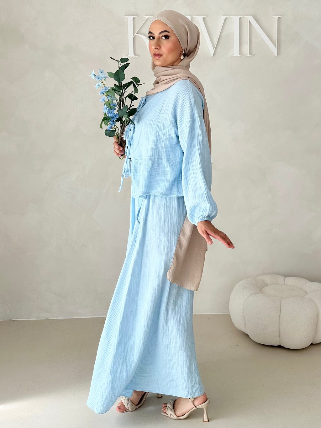 Costume deux pièces JUPE en mousseline AVEC LACETS