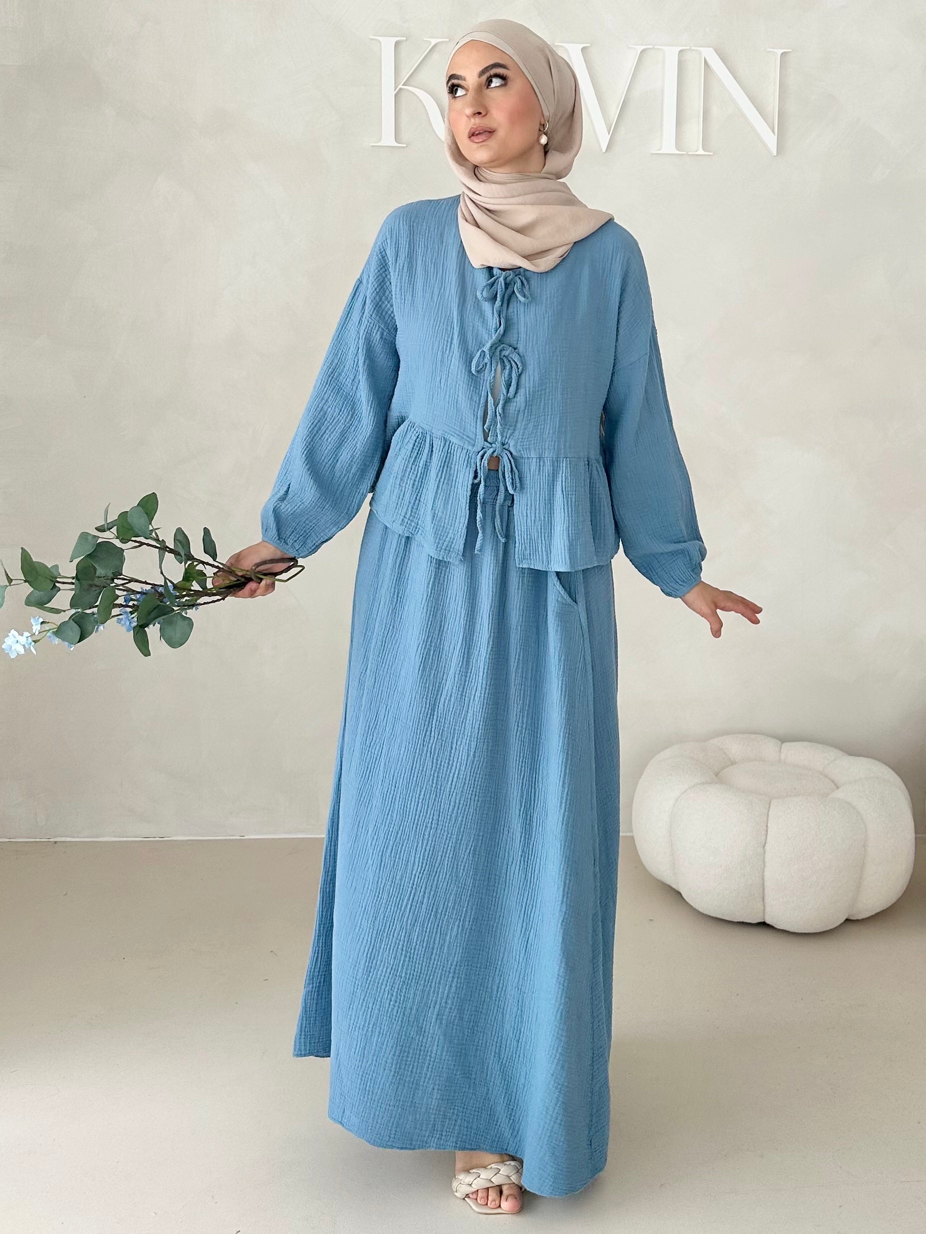 Costume deux pièces JUPE en mousseline AVEC LACETS