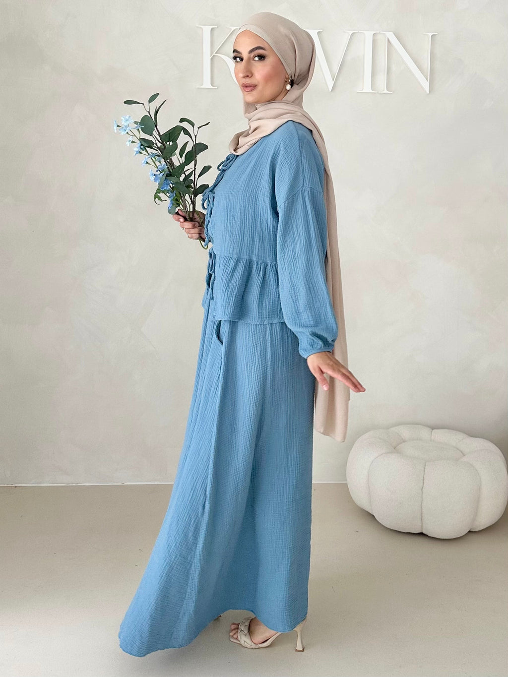 Costume deux pièces JUPE en mousseline AVEC LACETS