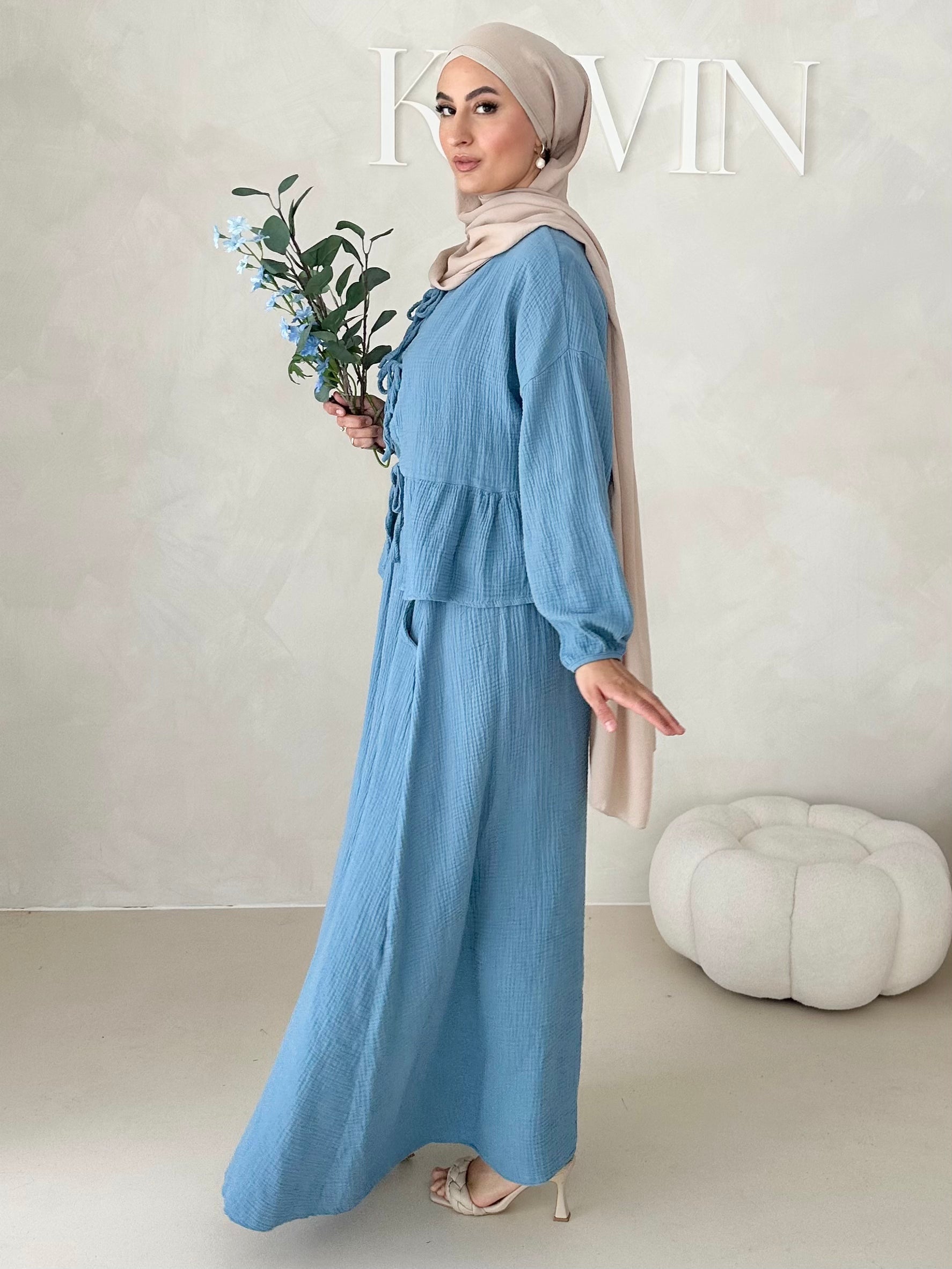 Costume deux pièces JUPE en mousseline AVEC LACETS