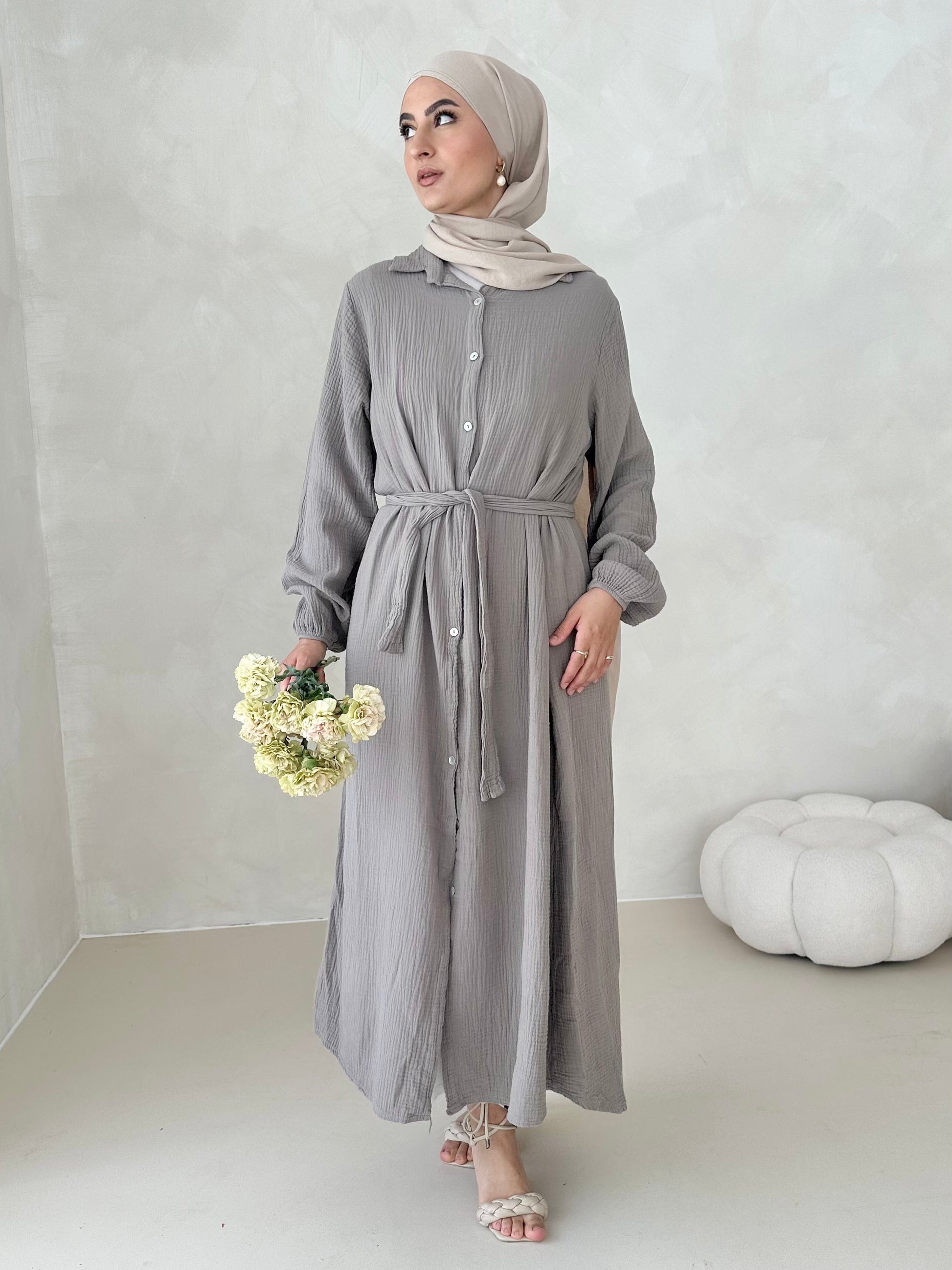 Robe en mousseline AVEC CEINTURE