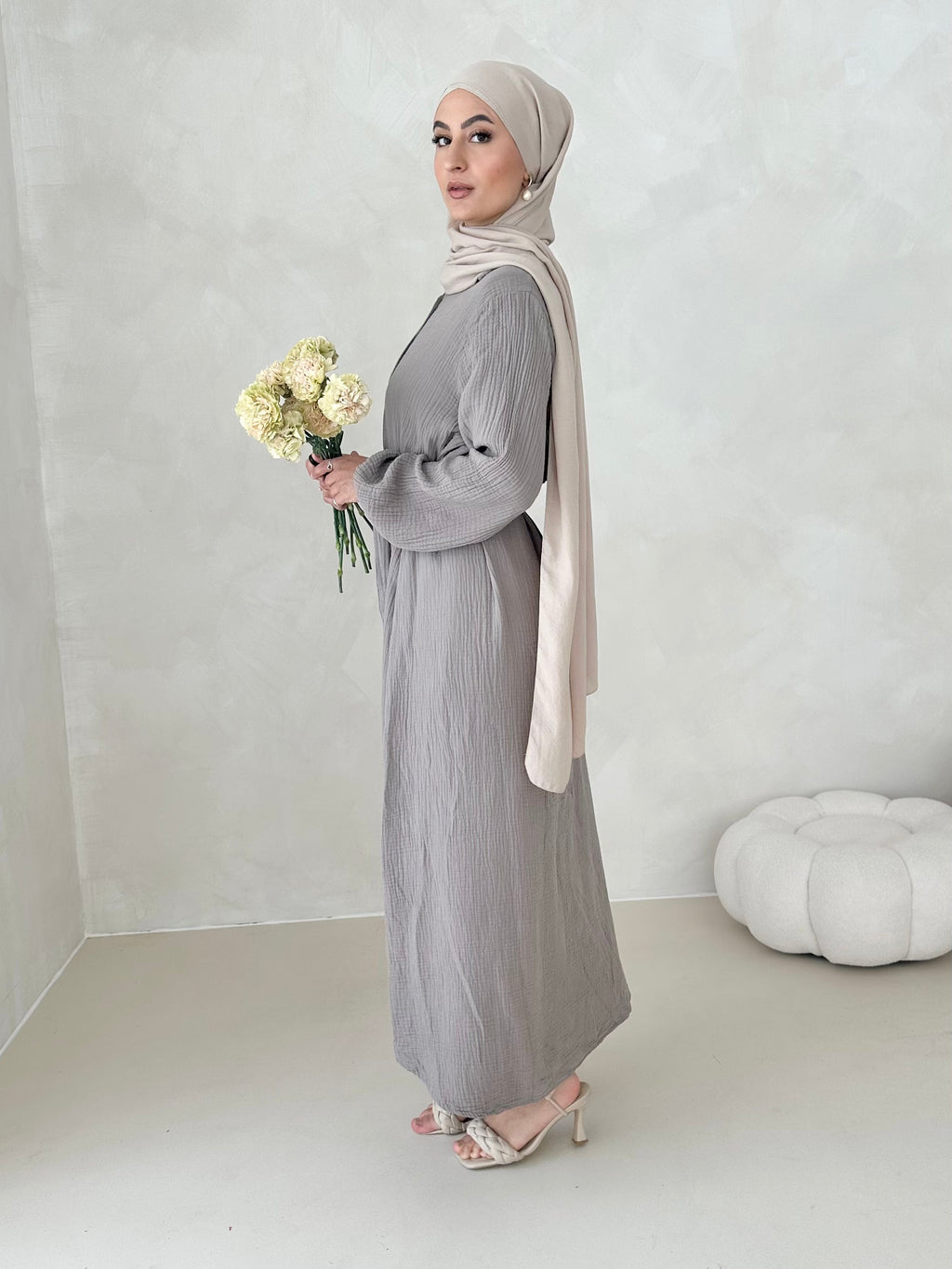 Robe en mousseline AVEC CEINTURE