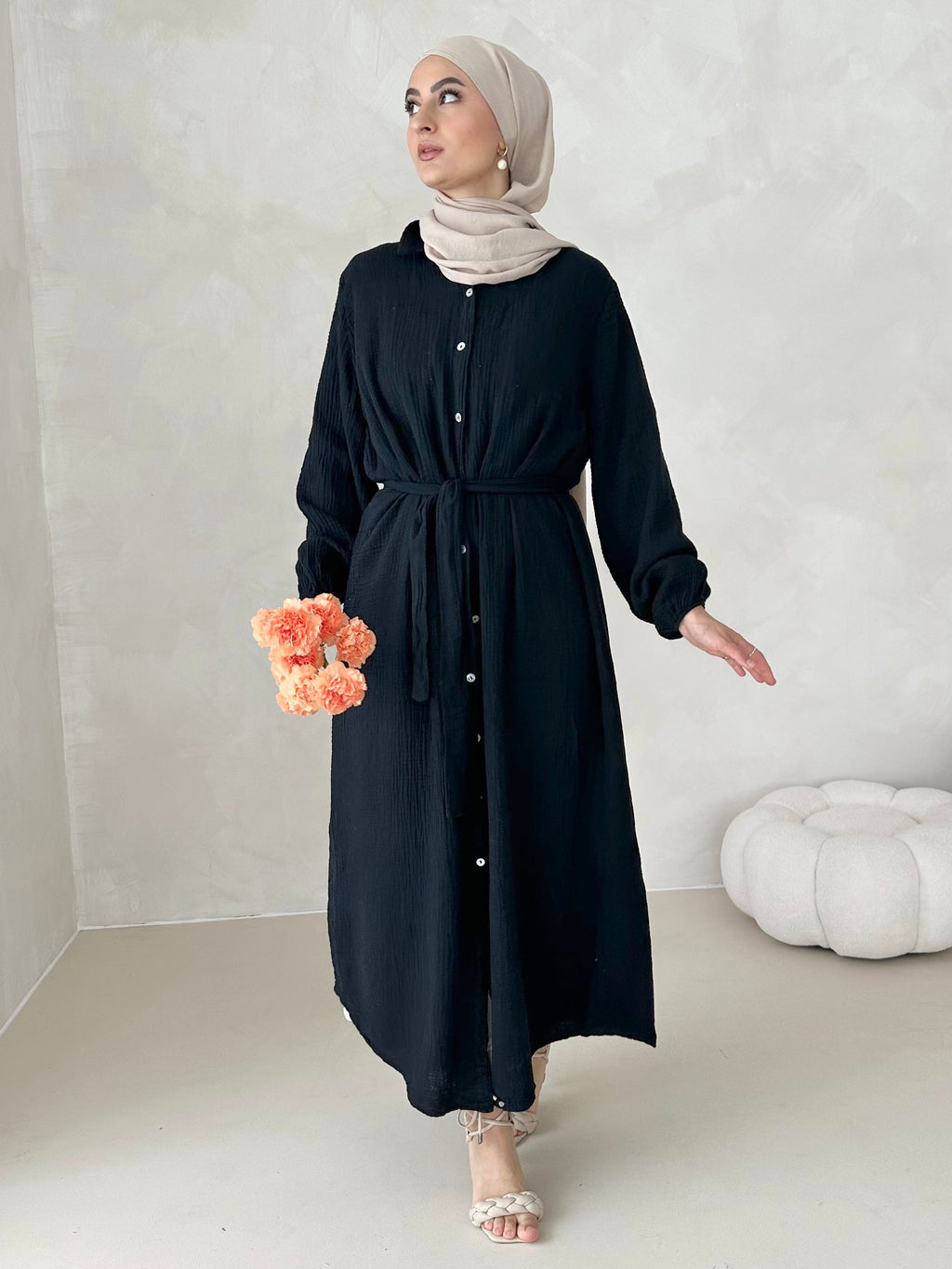 Robe en mousseline AVEC CEINTURE