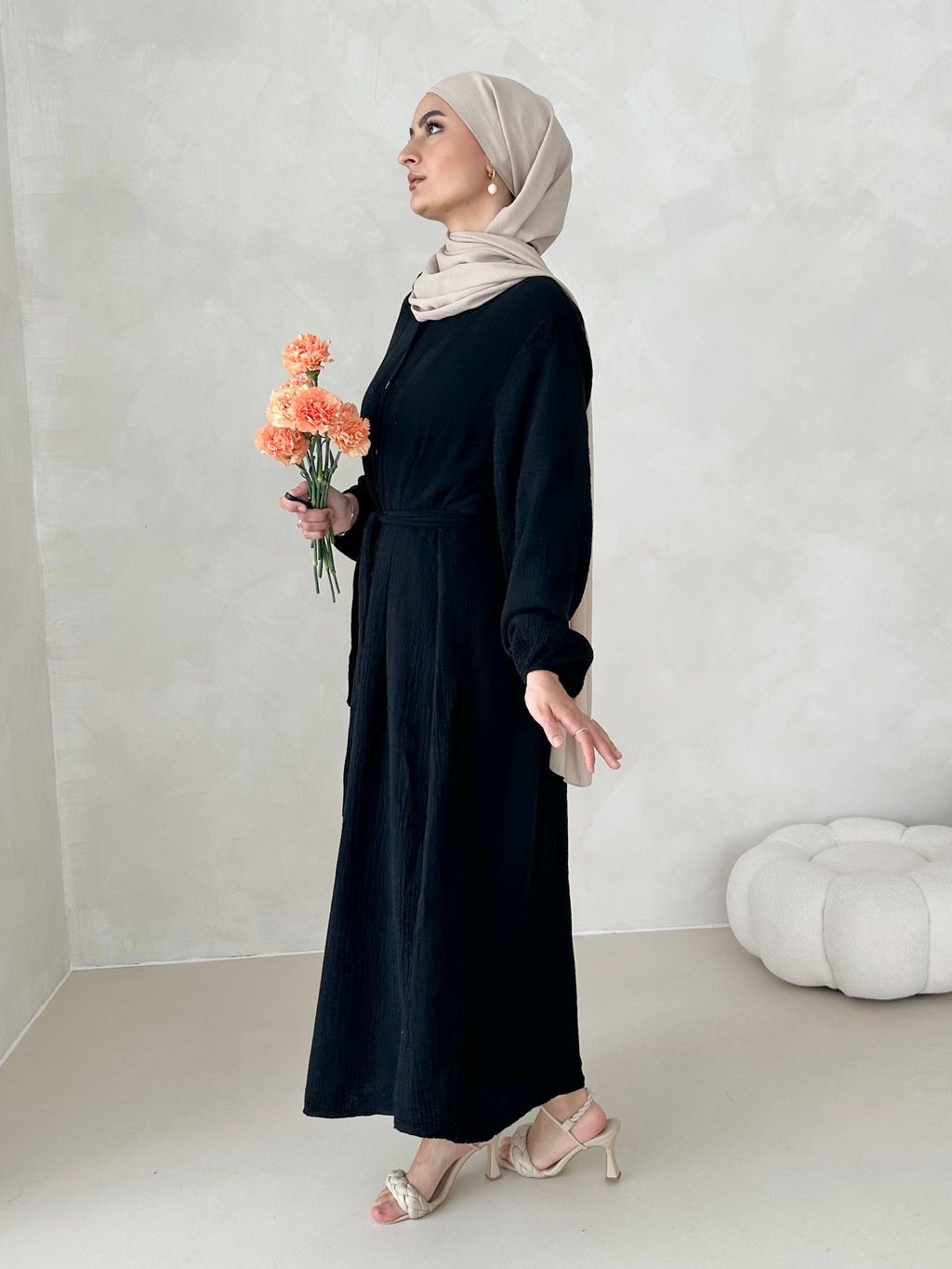 Robe en mousseline AVEC CEINTURE