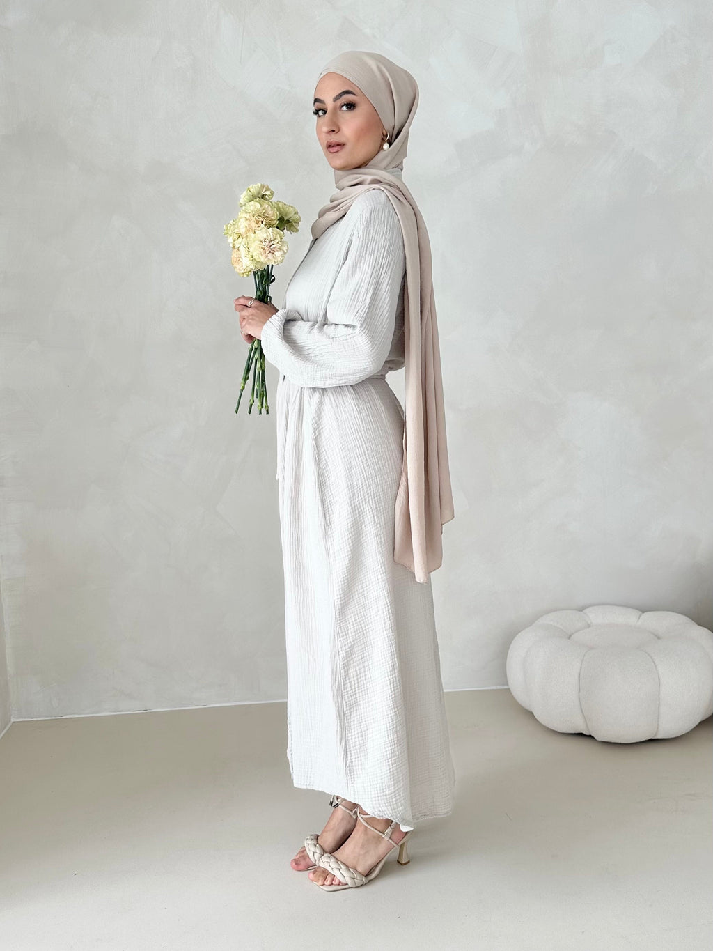 Robe en mousseline AVEC CEINTURE