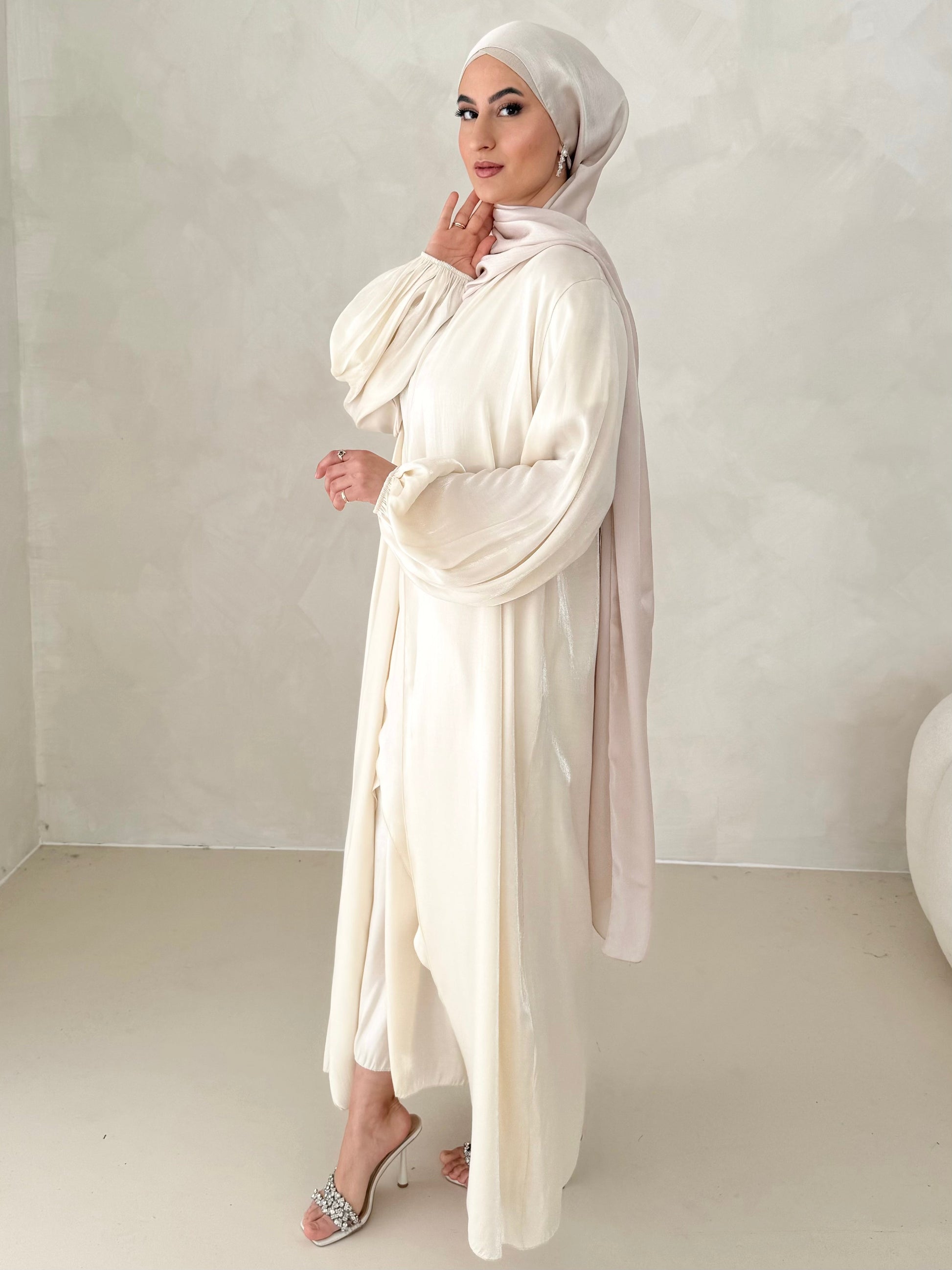 Abaya Hira haut de gamme 2 pièces