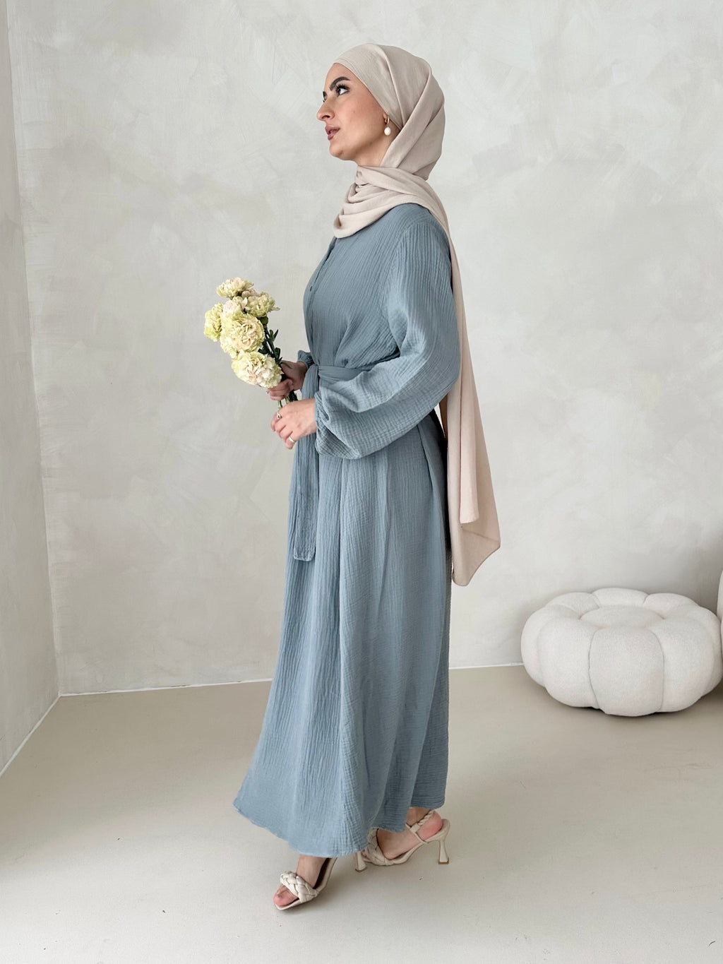 Robe en mousseline AVEC CEINTURE