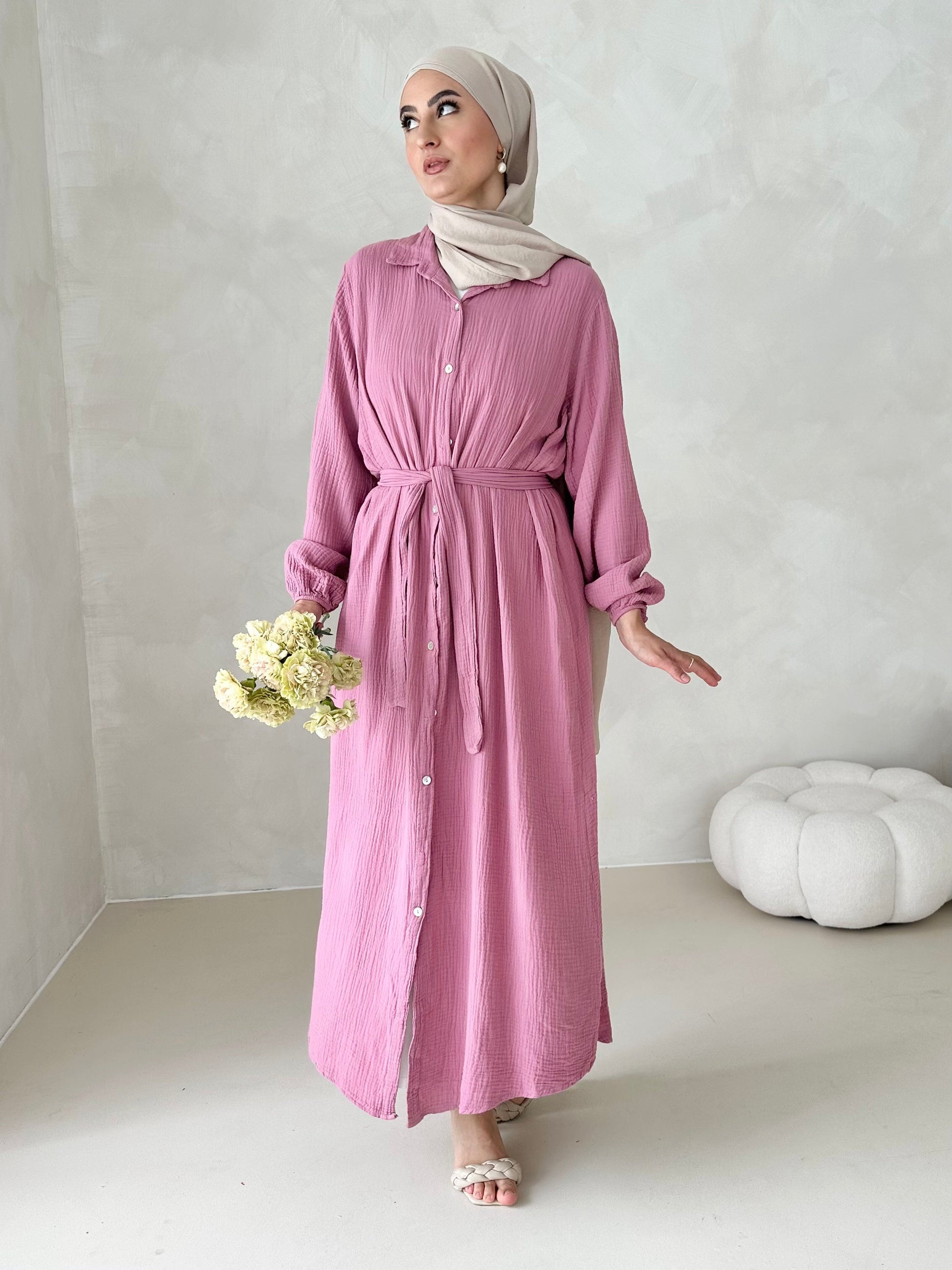 Robe en mousseline AVEC CEINTURE