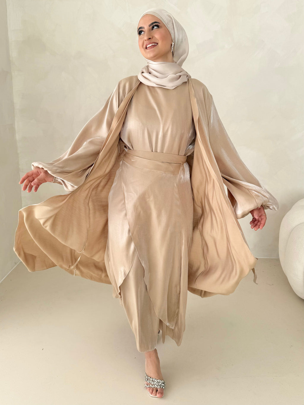 Abaya Hira haut de gamme 2 pièces
