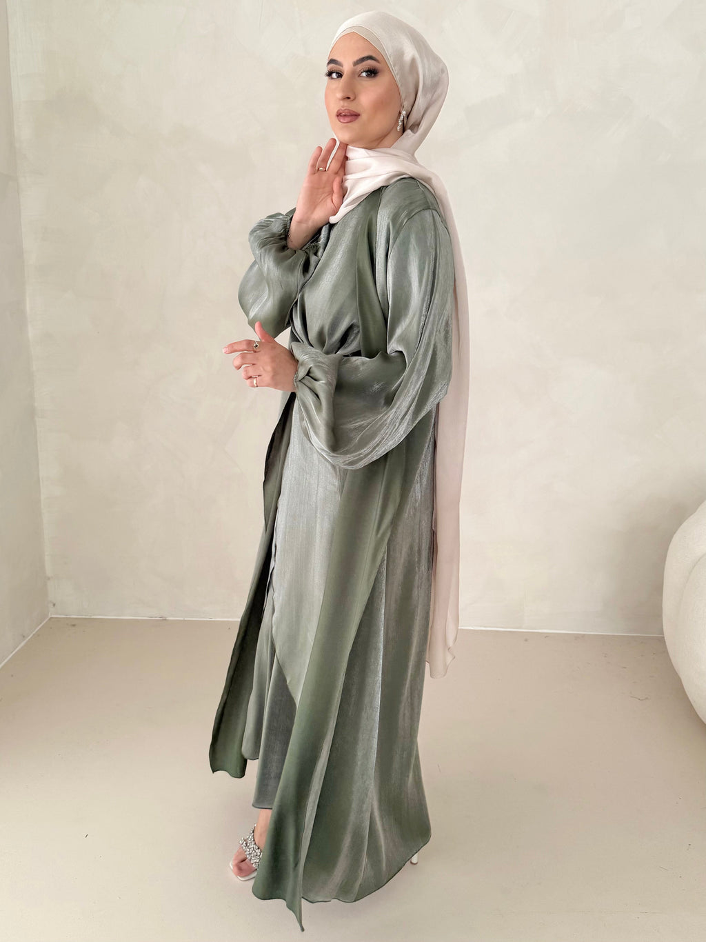 Abaya Hira haut de gamme 2 pièces