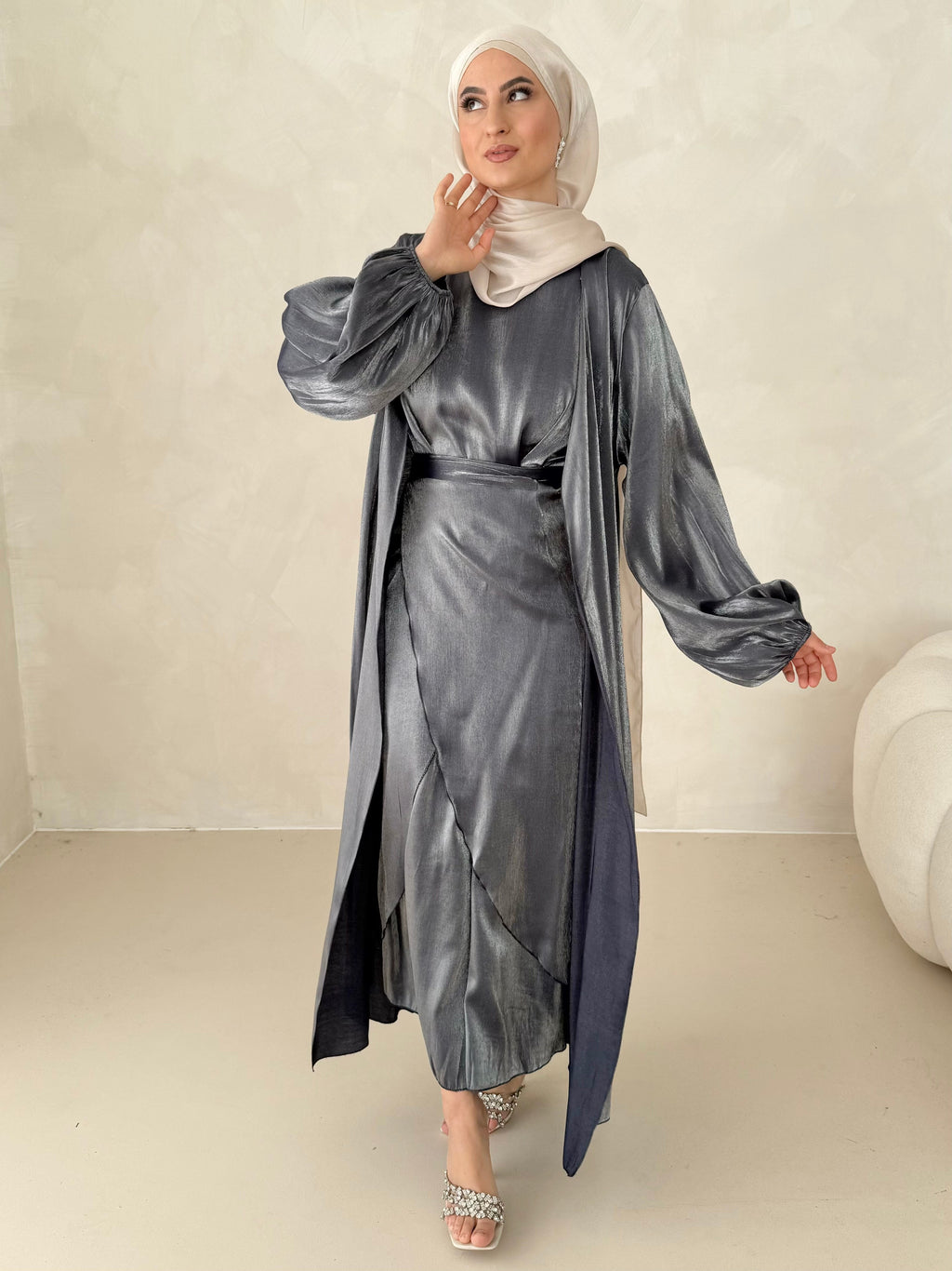 Abaya Hira haut de gamme 2 pièces