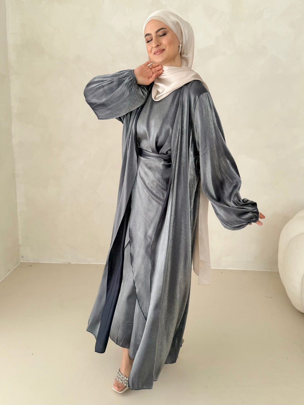 Abaya Hira haut de gamme 2 pièces