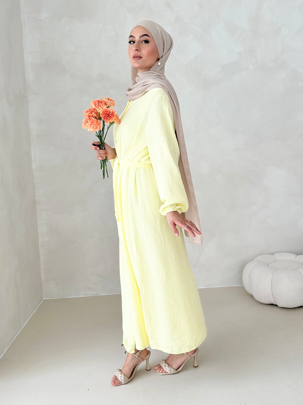 Robe en mousseline AVEC CEINTURE